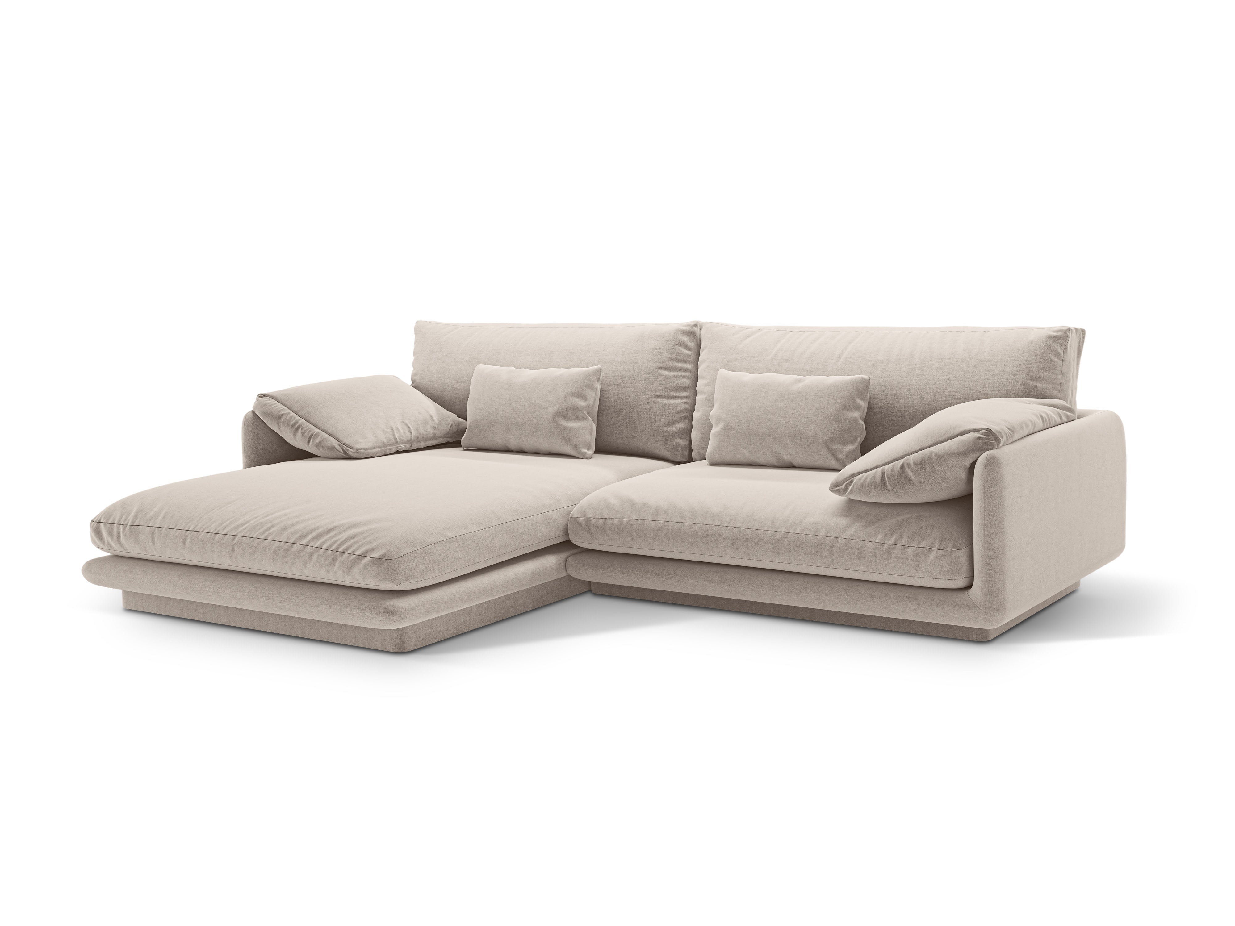 Linkshänder 4-Sitzer-Ecke Torino Light Beige