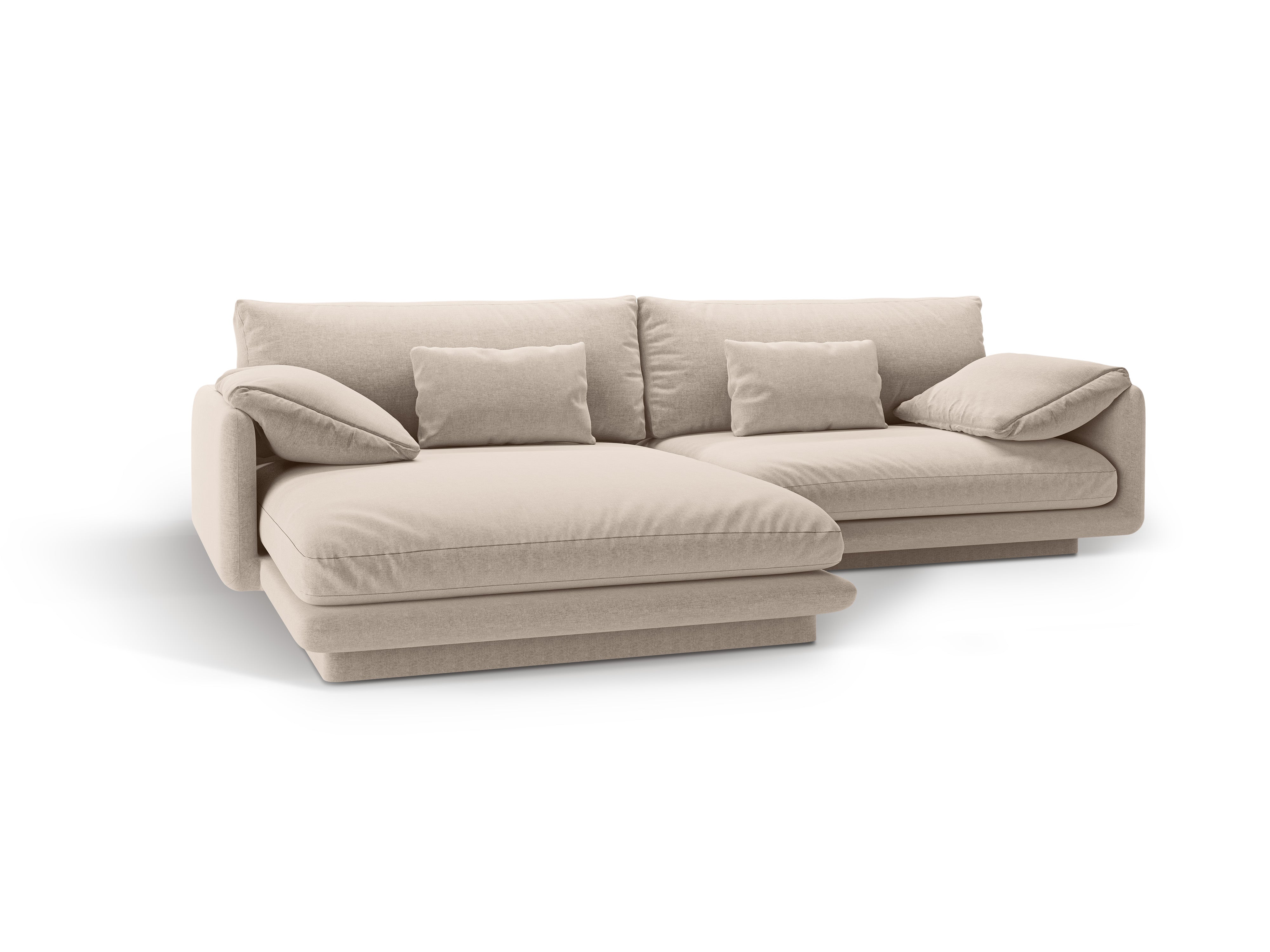 Linkshänder 4-Sitzer-Ecke Torino Light Beige