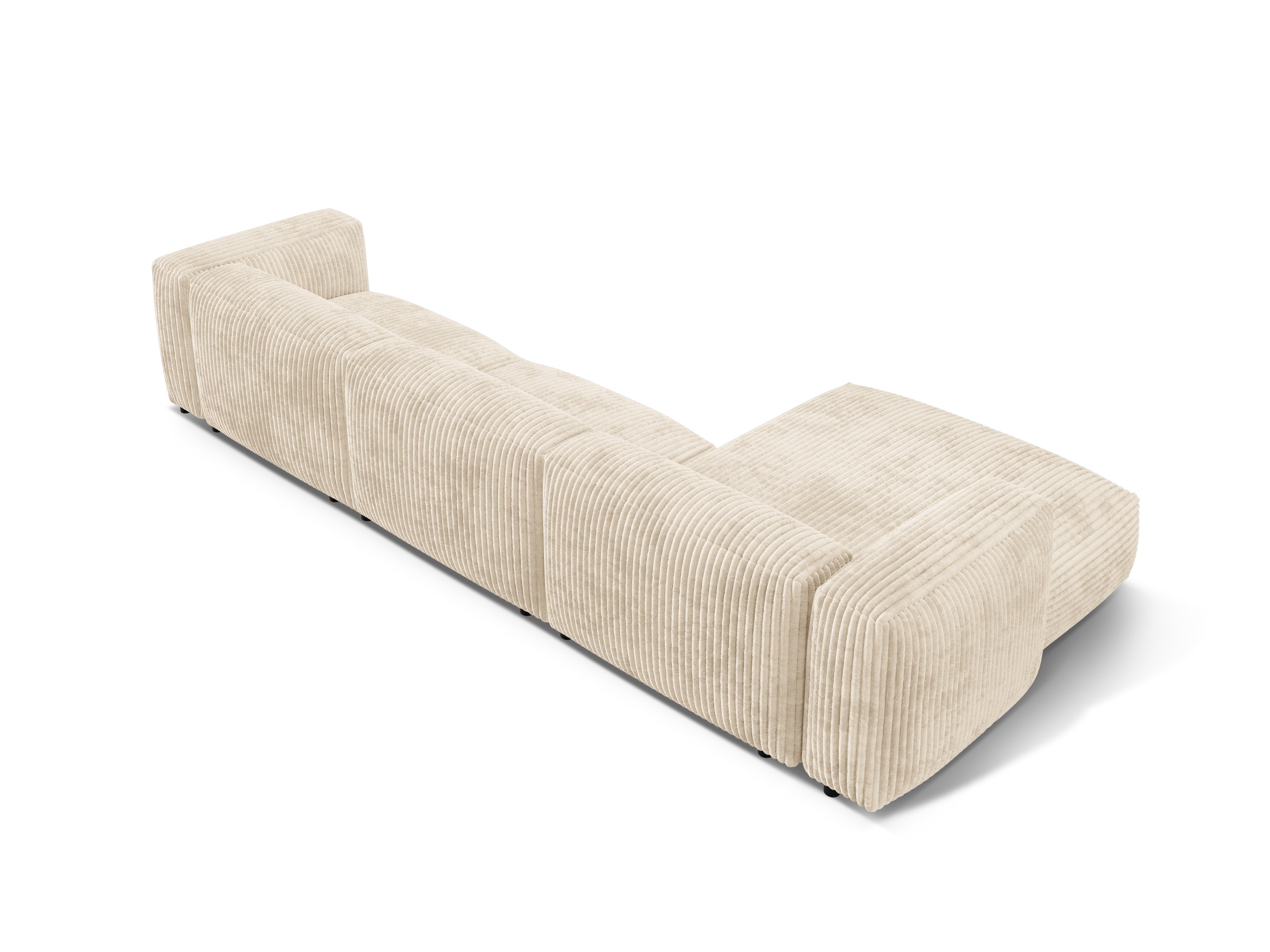 Linkshänder 3-Sitzer Martin Light Beige Cord