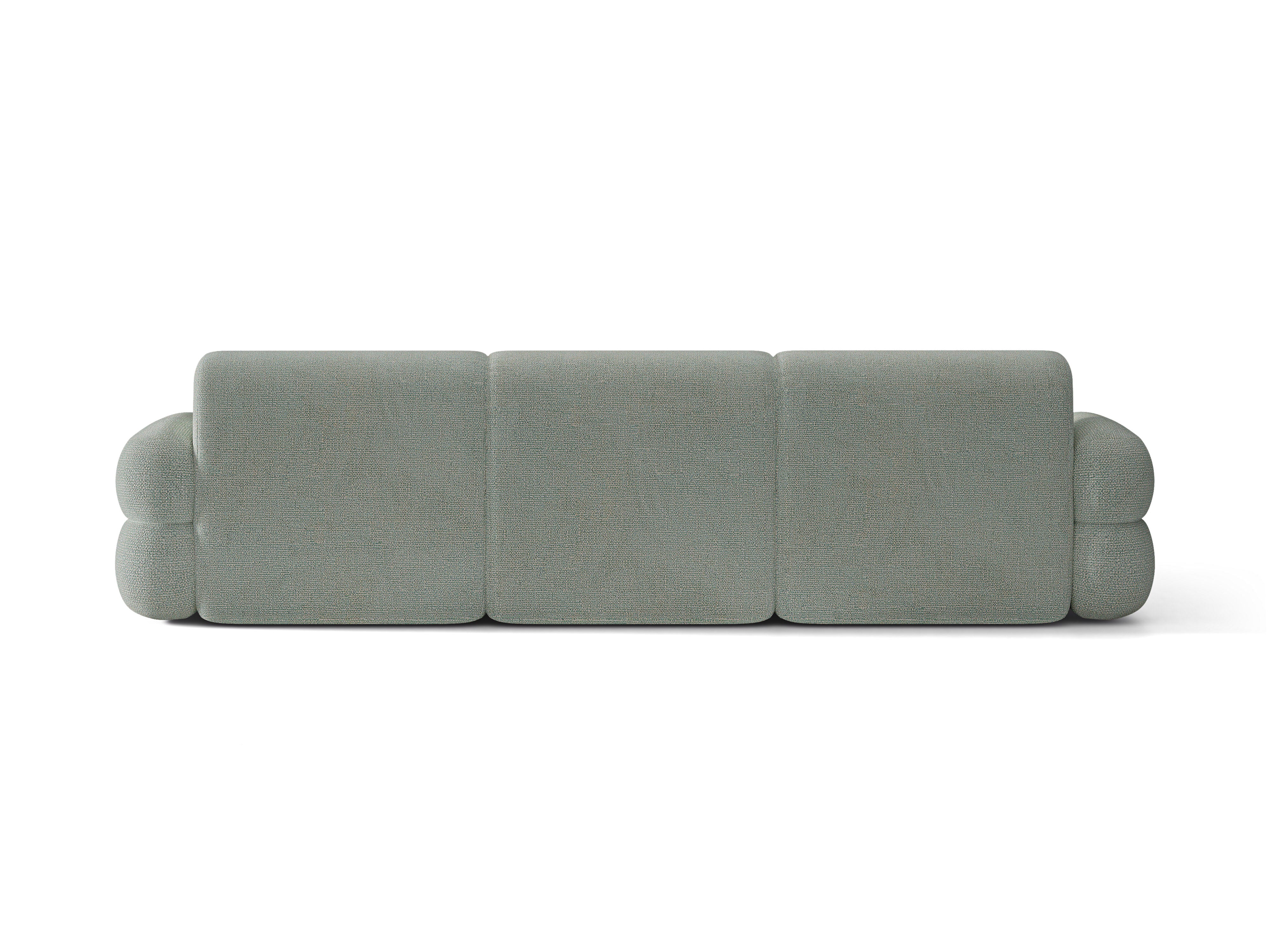 Left-facing NEO corner sofa in blue mélange