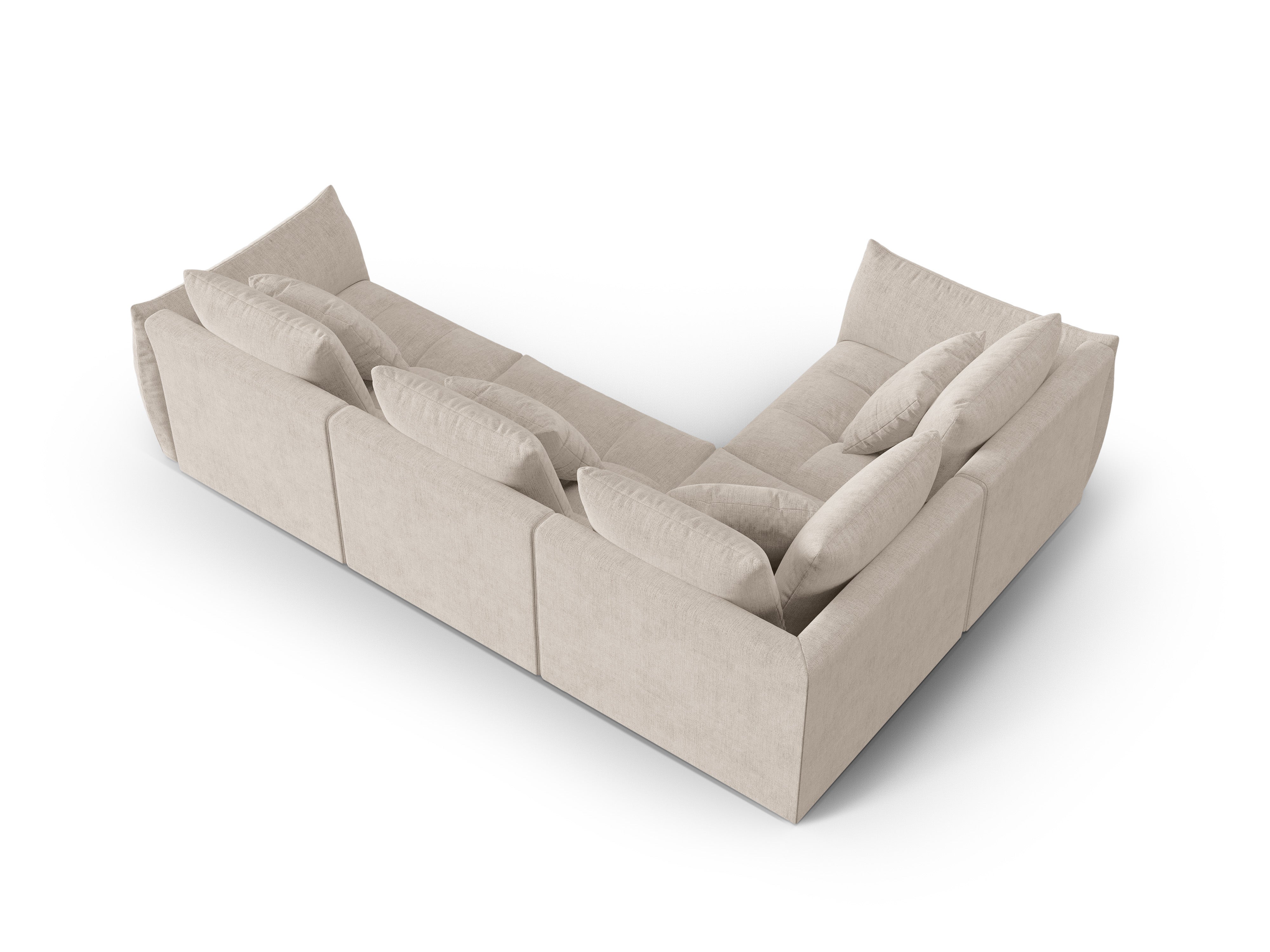 Modulares linke Ecksofa, "Bloom", 3 Sitze, dunkler Beige, 316x216x95
In Europa gemacht