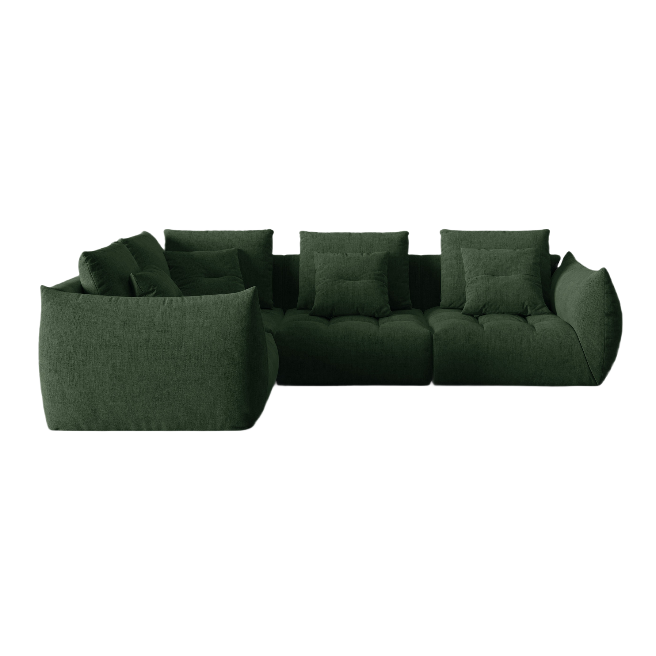 Modulares linke Ecksofa, "Bloom", 3 Sitze, Moss Green, 316x216x95
In Europa gemacht