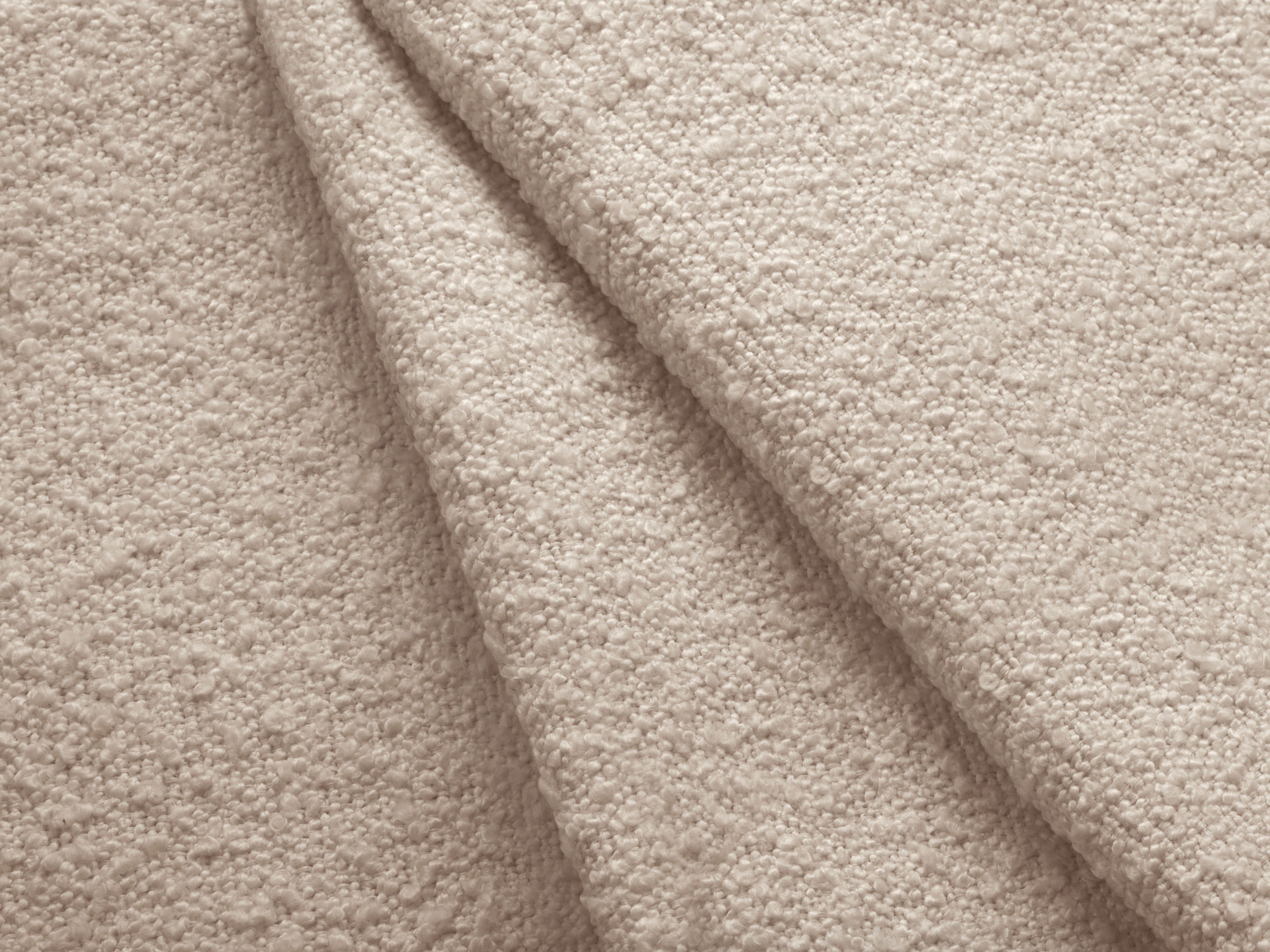 Right-facing 4-seater sofa KATE beige boucle