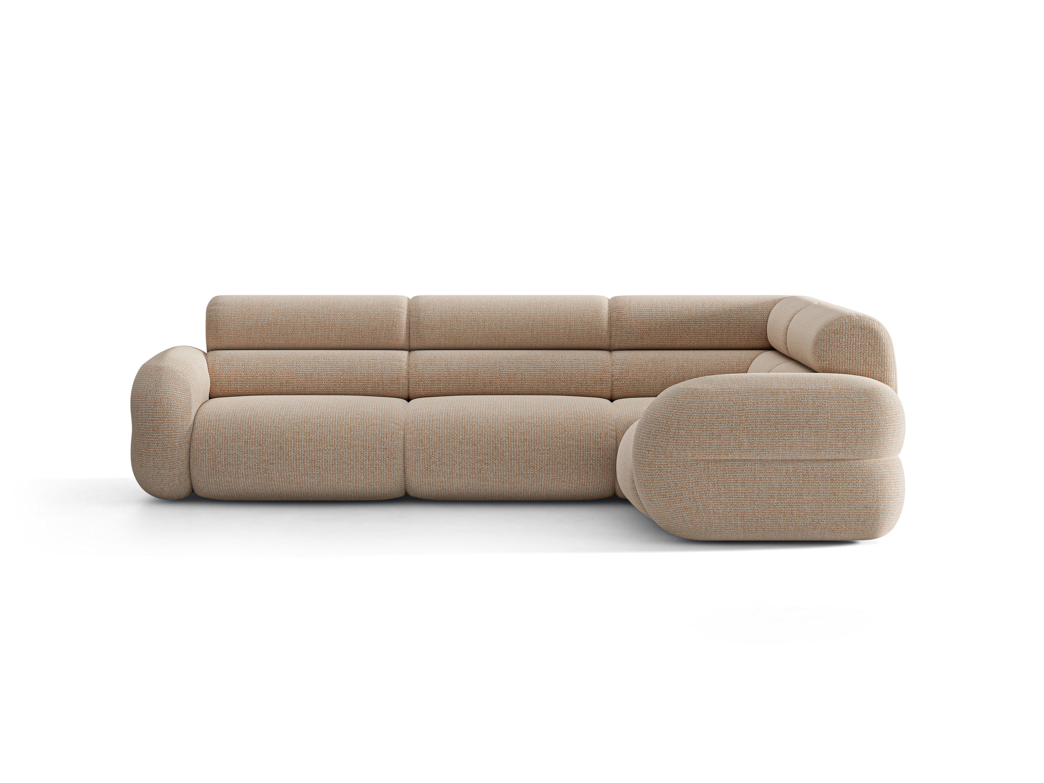 Right-facing L-shaped corner sofa NEO sand mélange