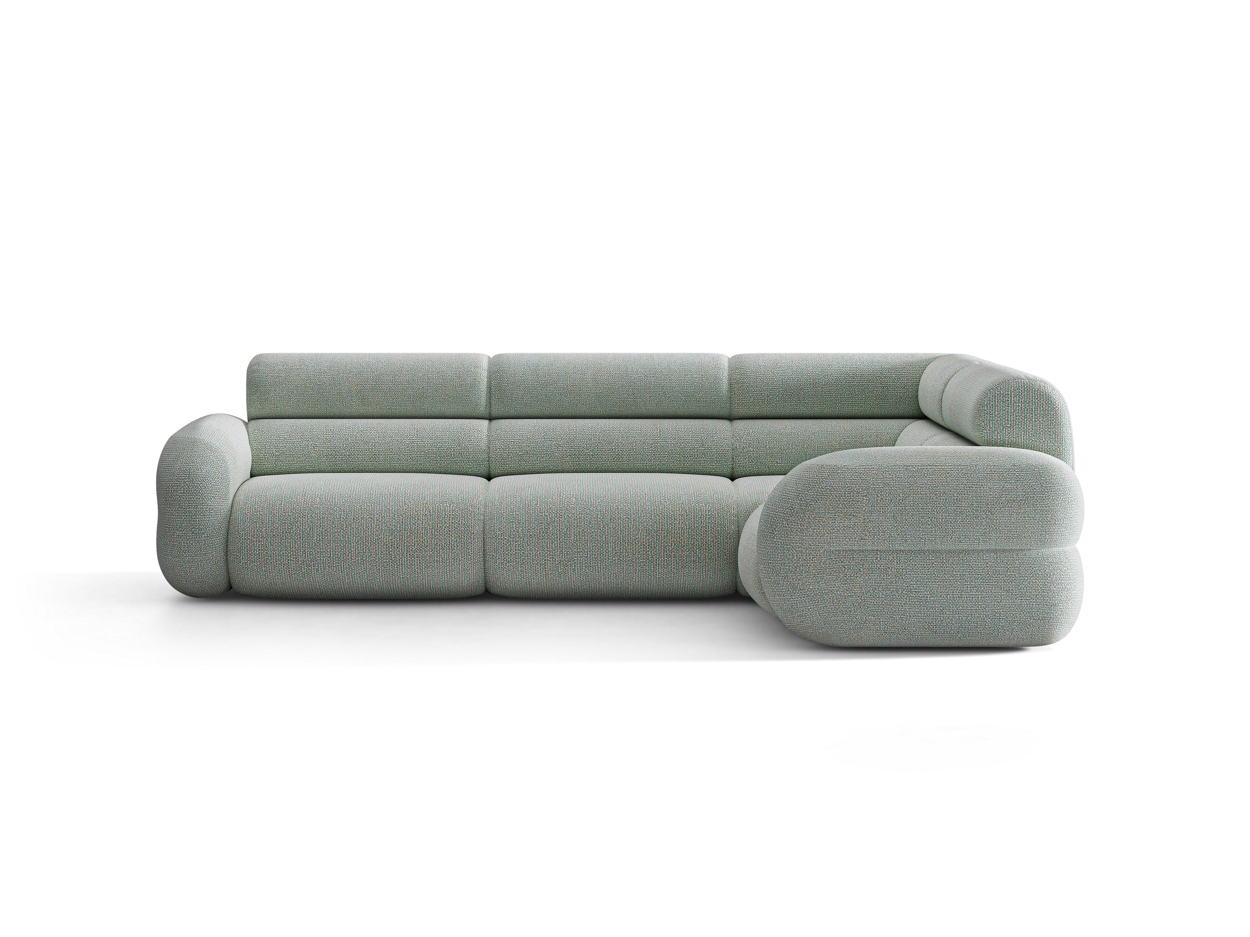 Right-facing L-shaped NEO sofa in blue mélange