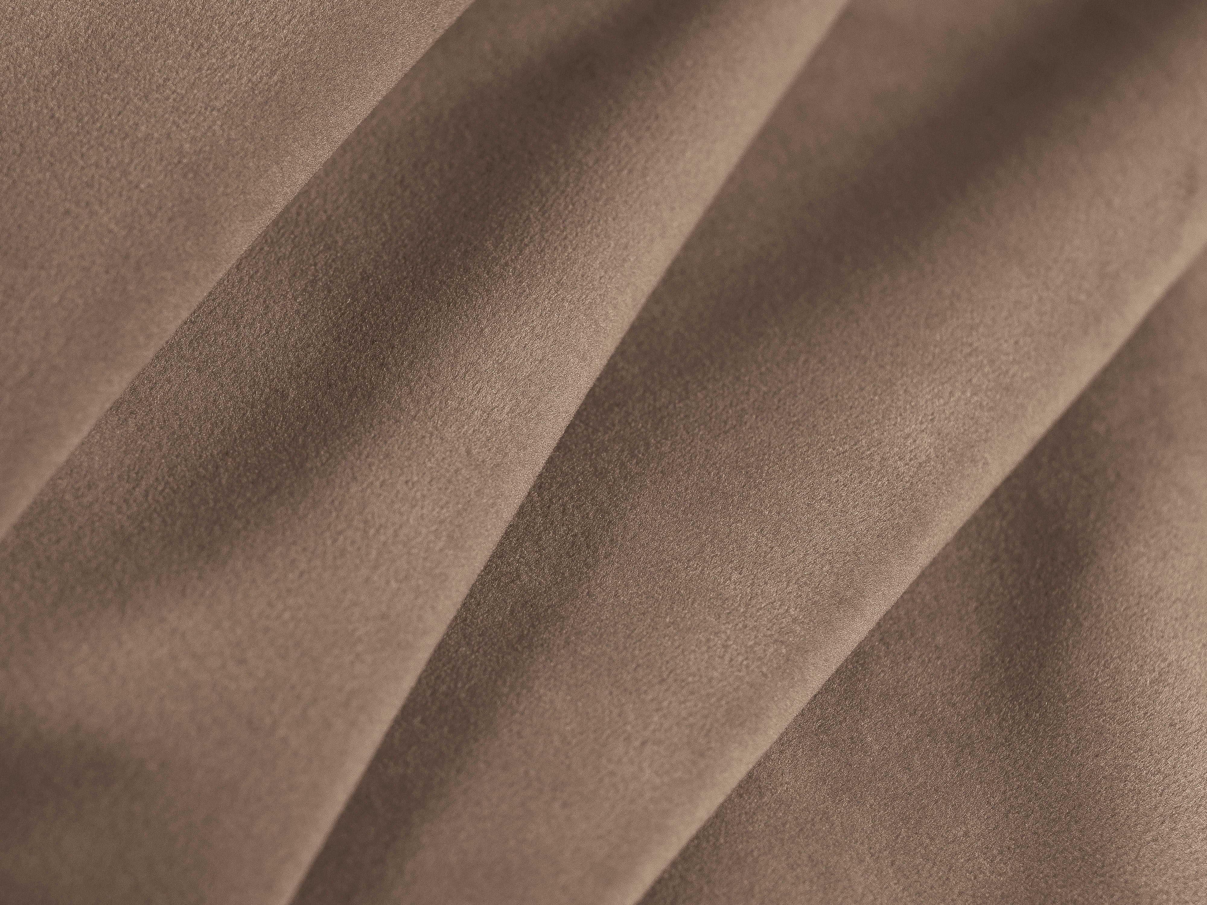 Left-facing velvet L-shaped corner sofa BEMY in gray-brown