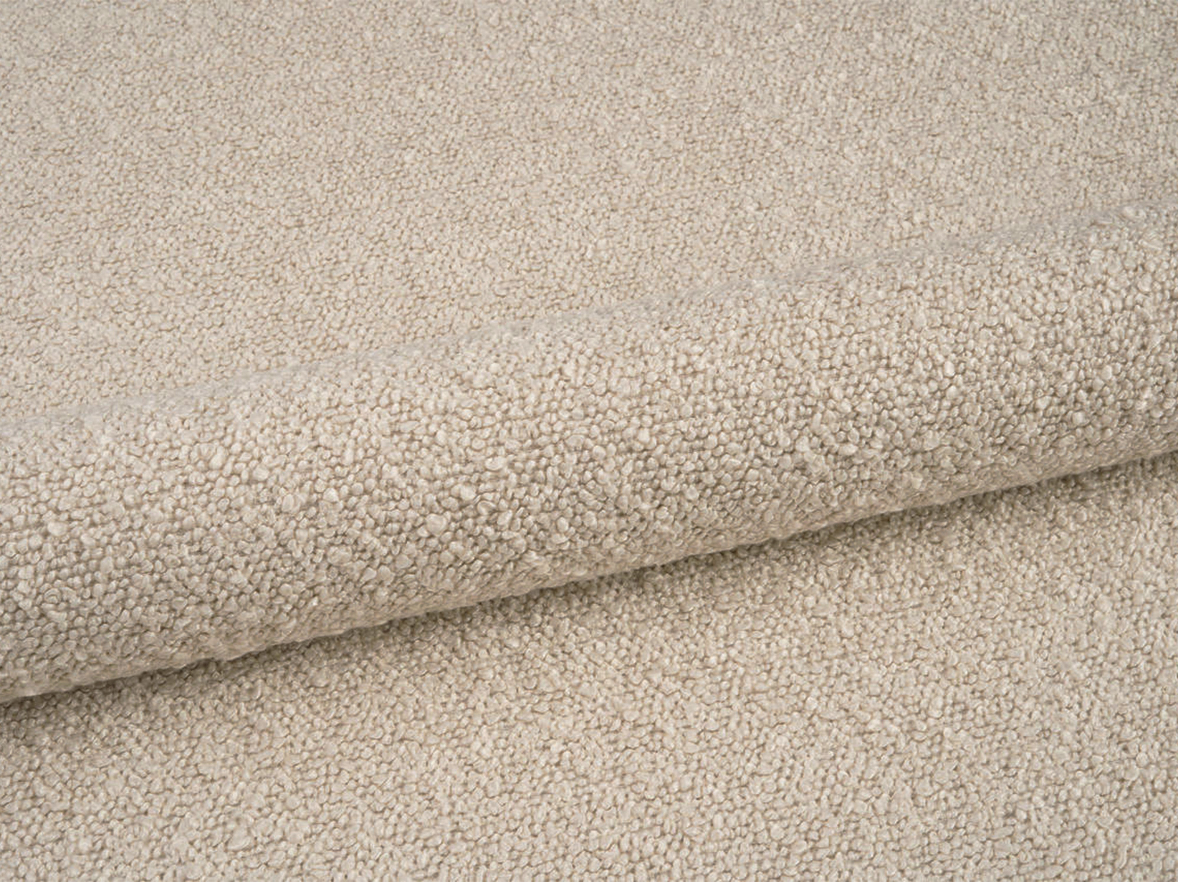 Left-facing 3-seater sofa JODIE in beige boucle