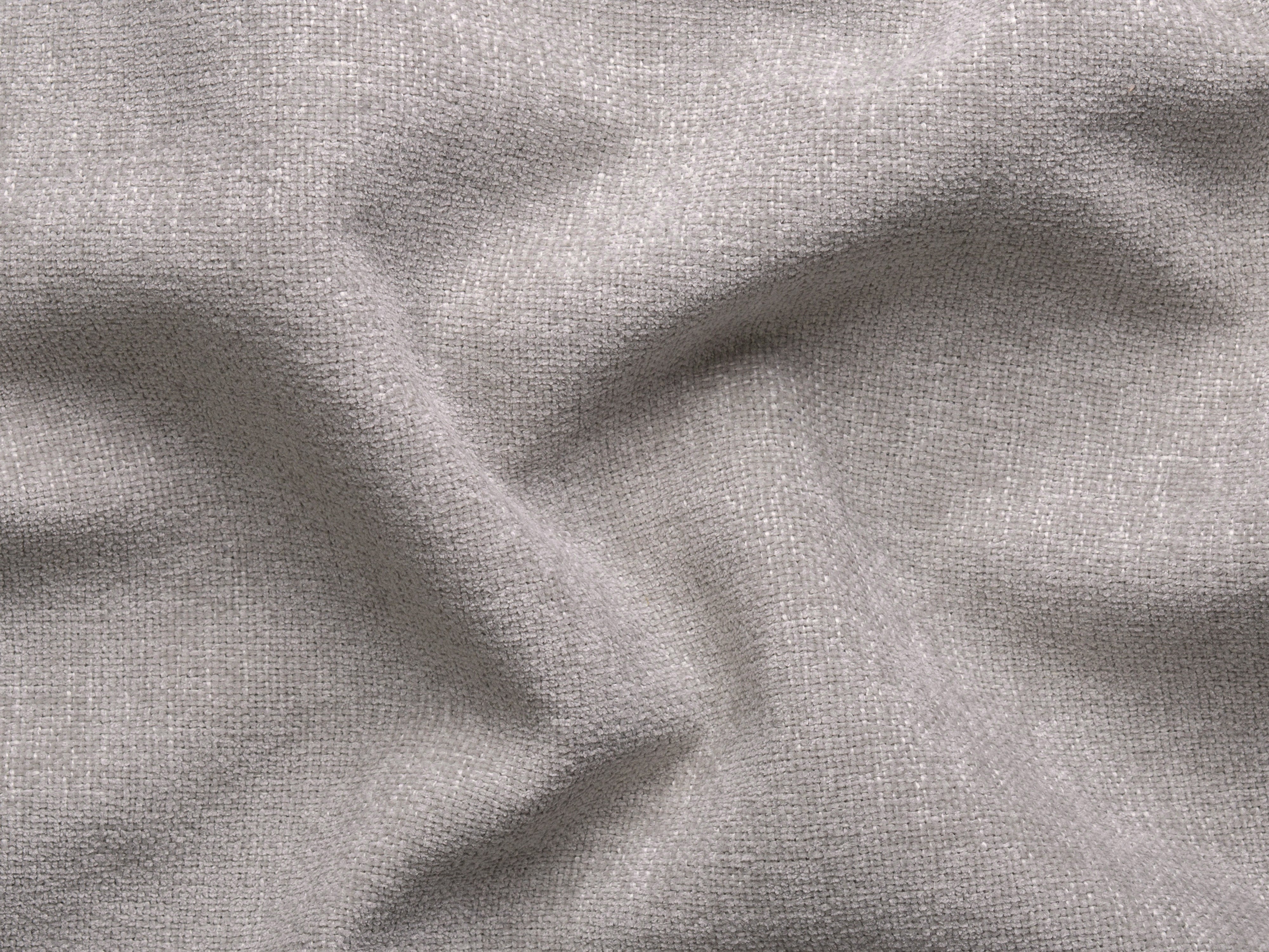 Left-facing 3-seater sofa JODIE in light gray tweed