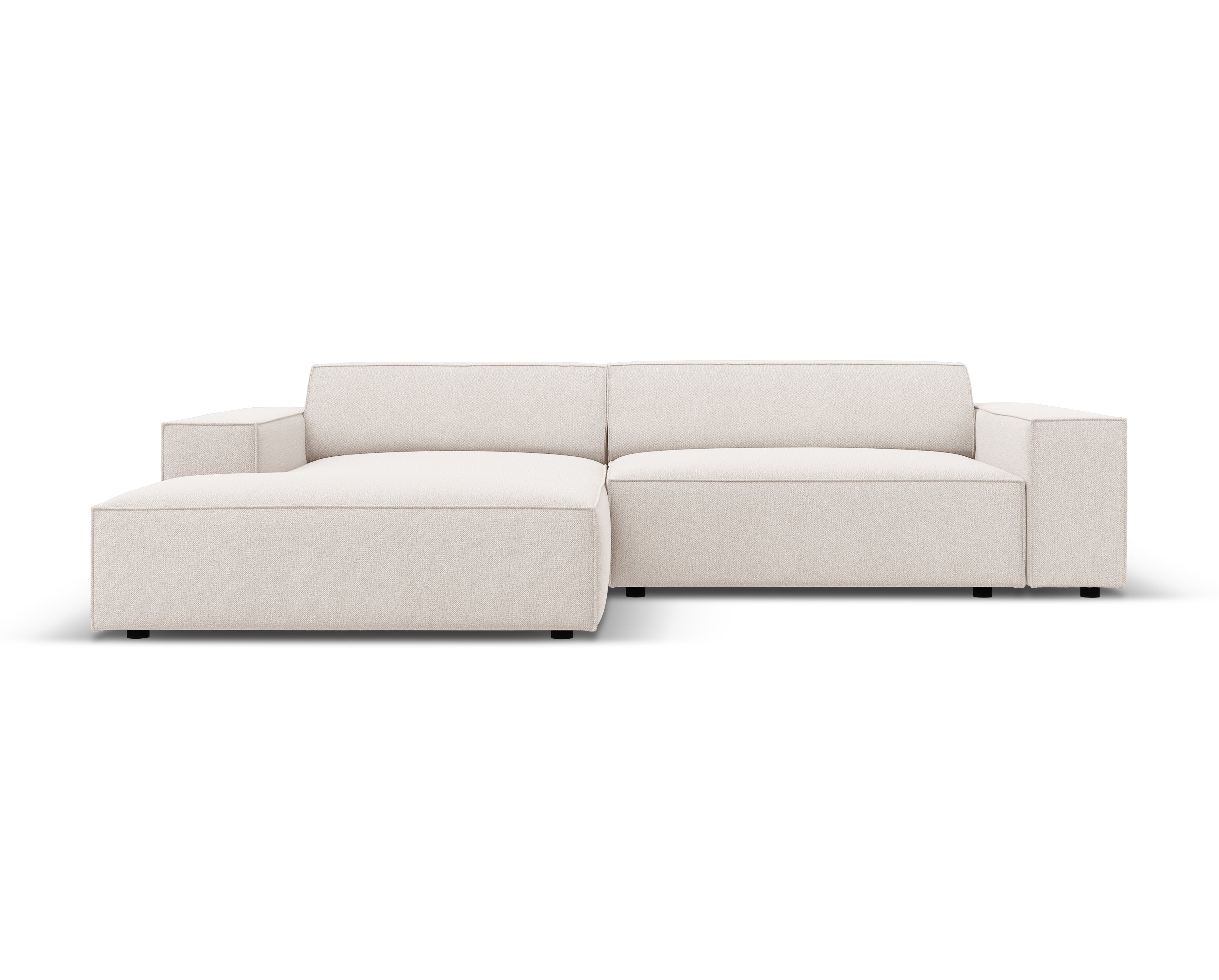 Left-facing 3-seater sofa JODIE in light beige