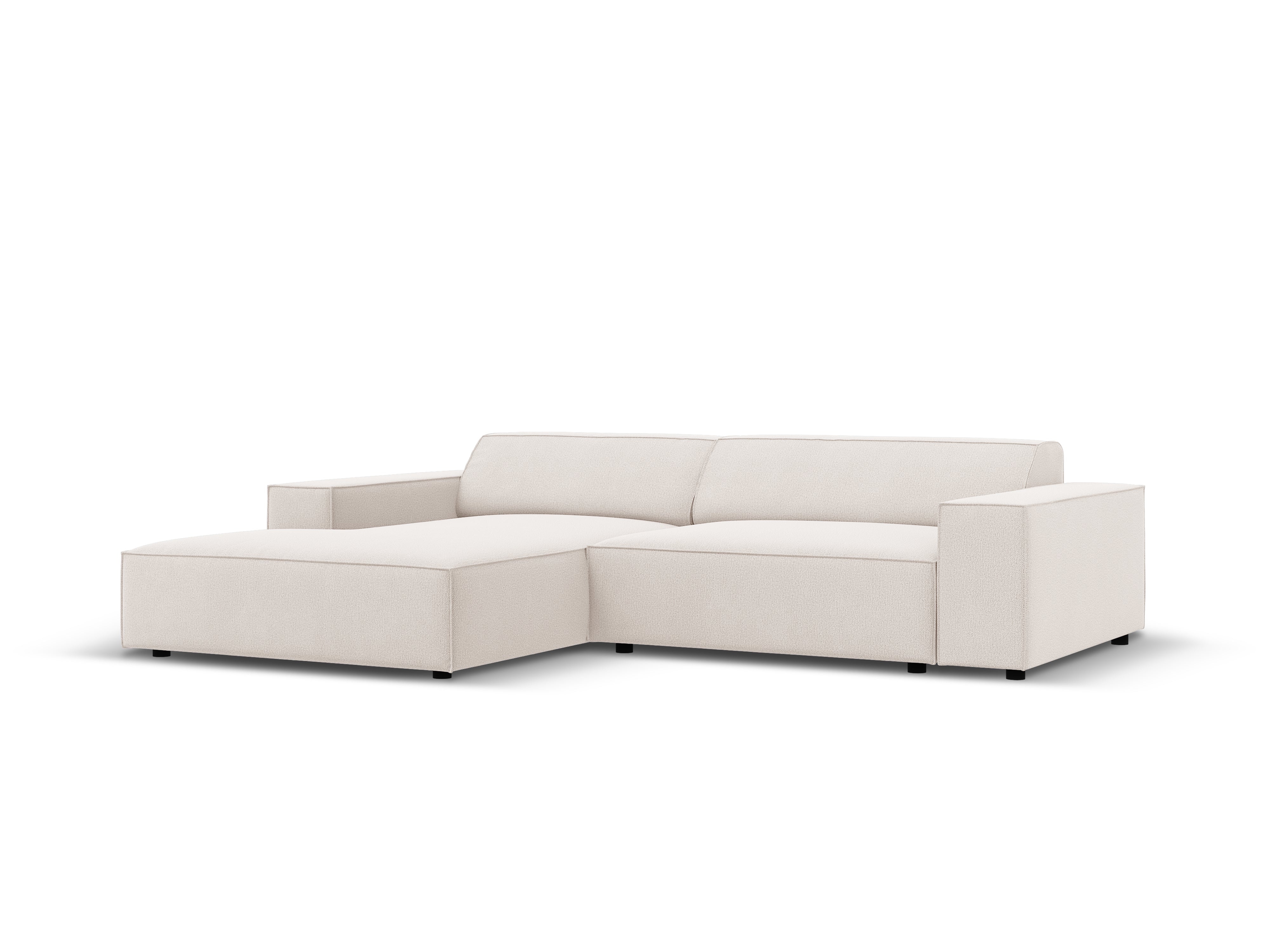 Left-facing 3-seater sofa JODIE in light beige