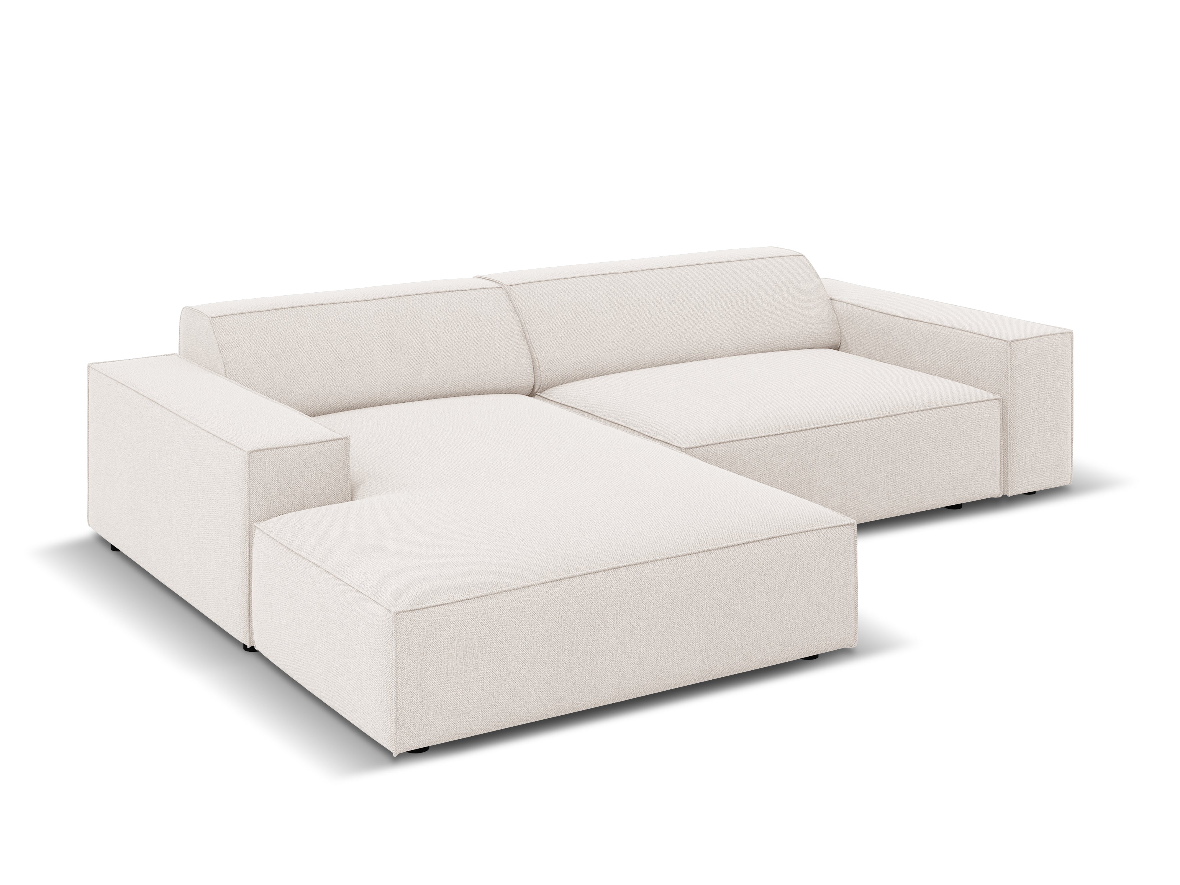 Left-facing 3-seater sofa JODIE in light beige