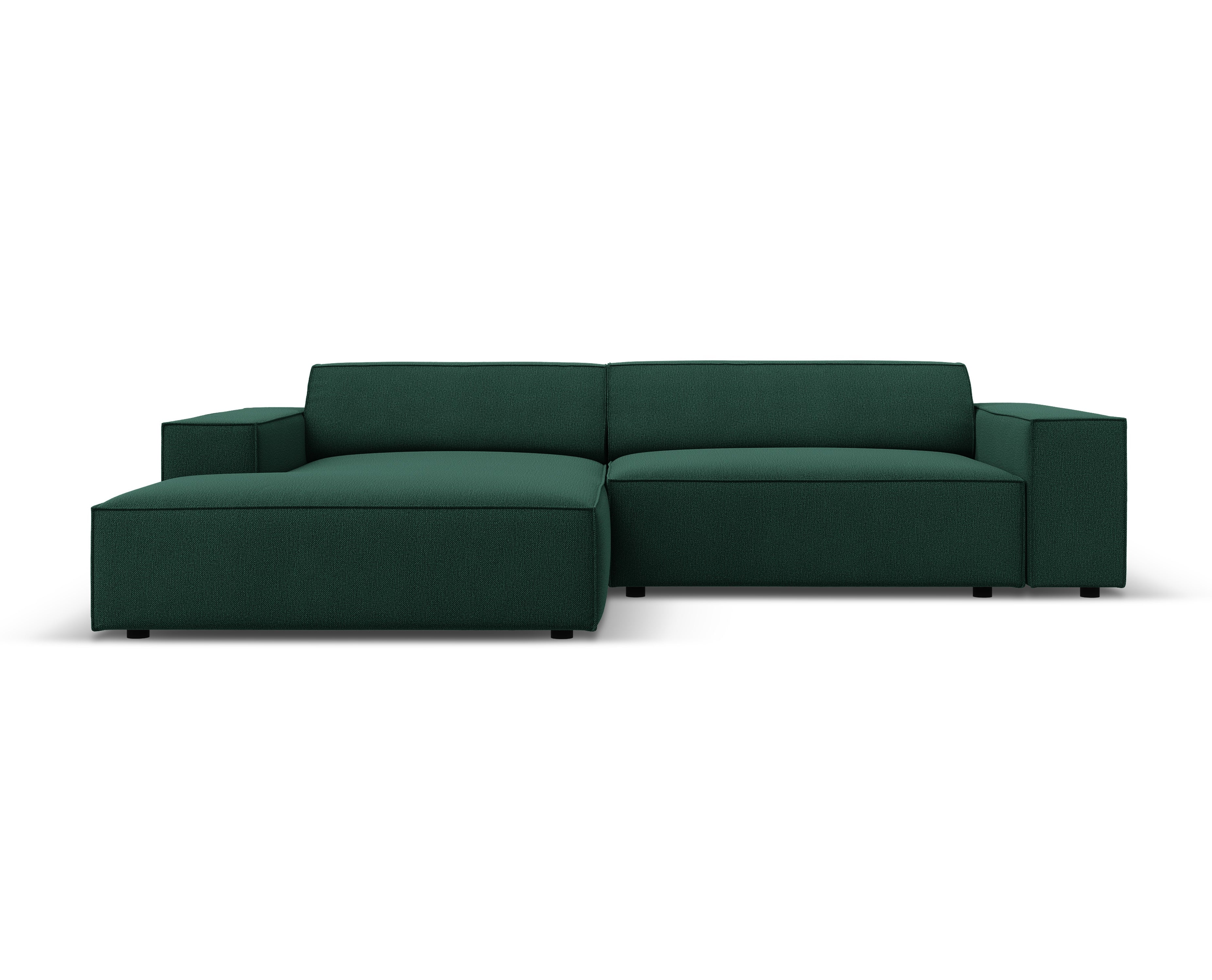 Left-facing 3-seater sofa JODIE in green
