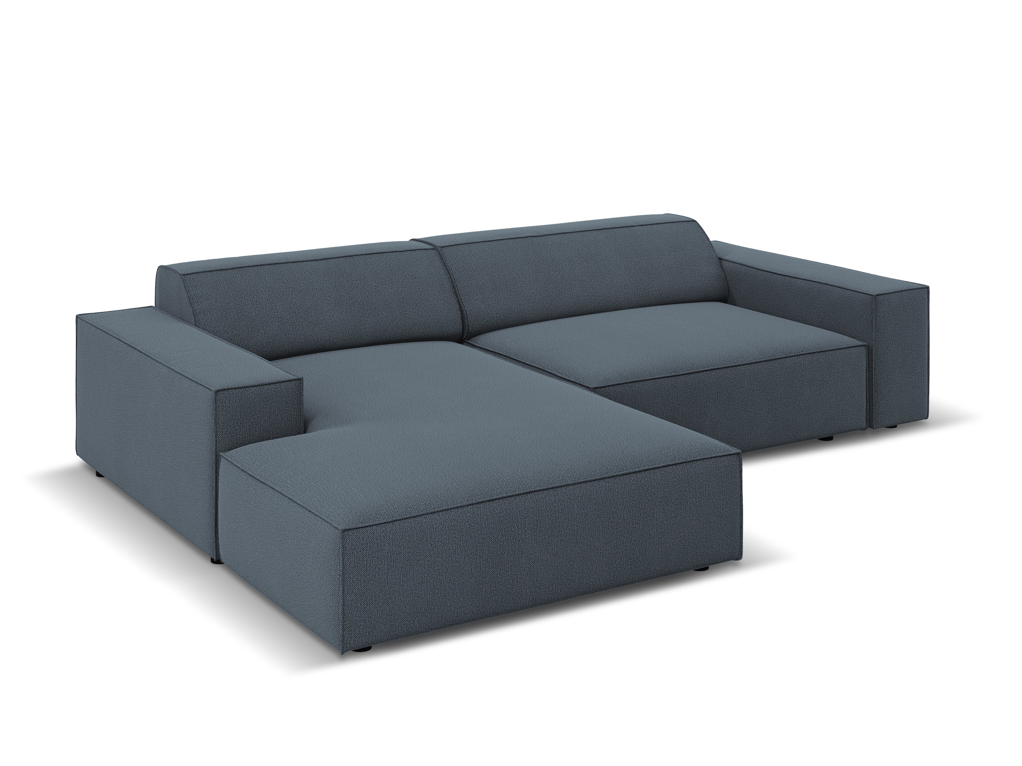 Left-facing 3-seater sofa JODIE in blue