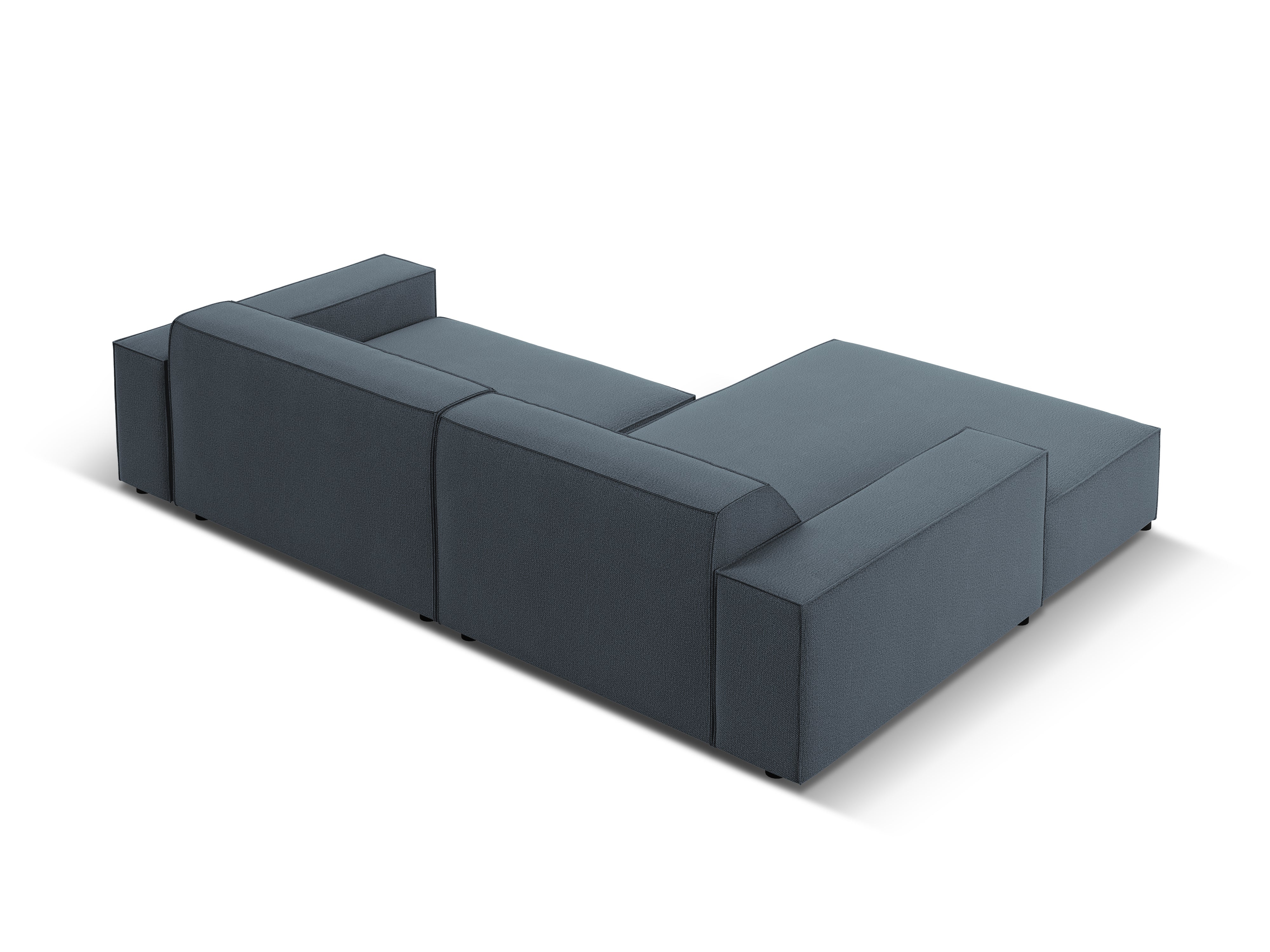 Left-facing 3-seater sofa JODIE in blue