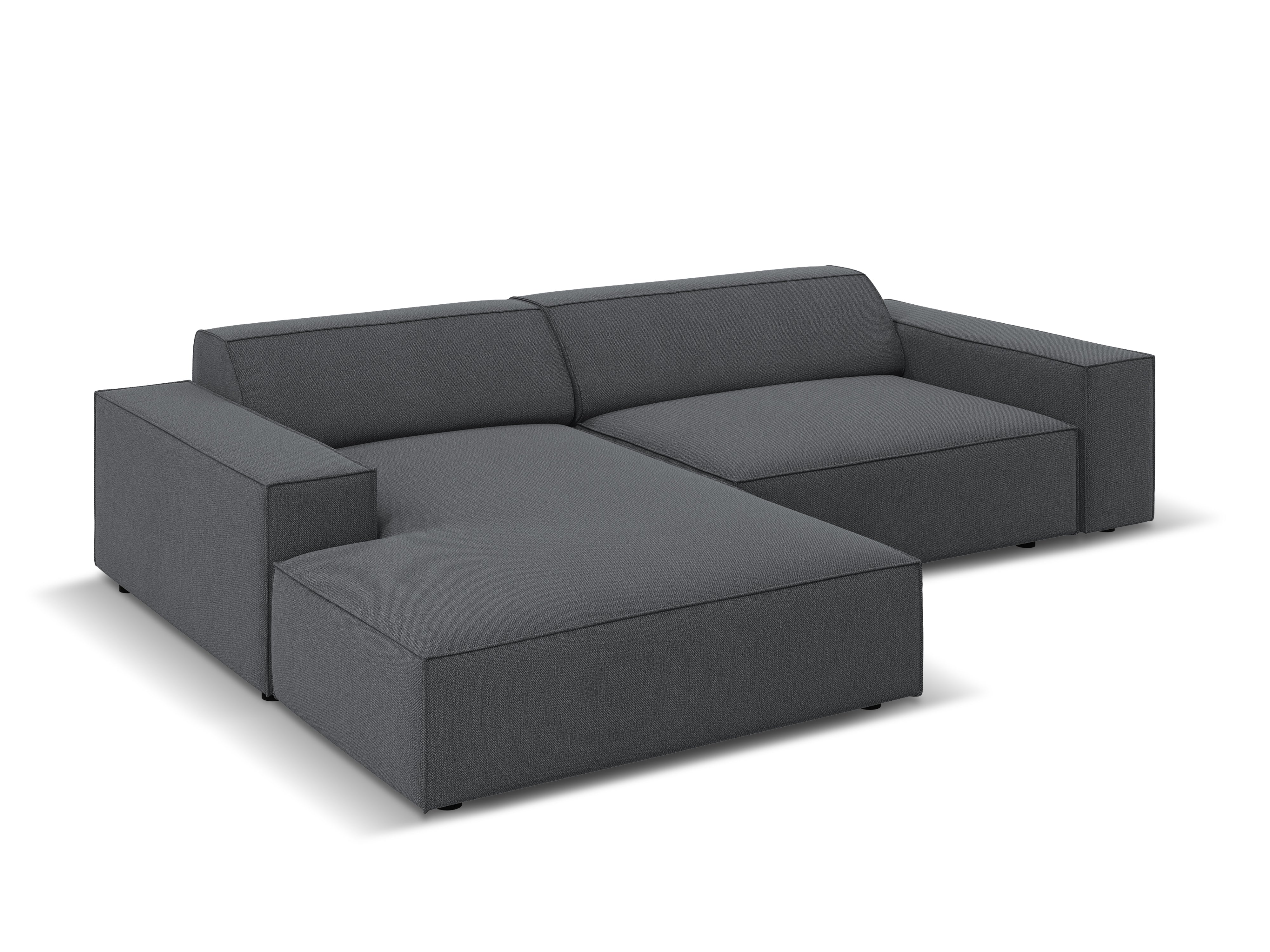 Left-facing 3-seater sofa JODIE in gray