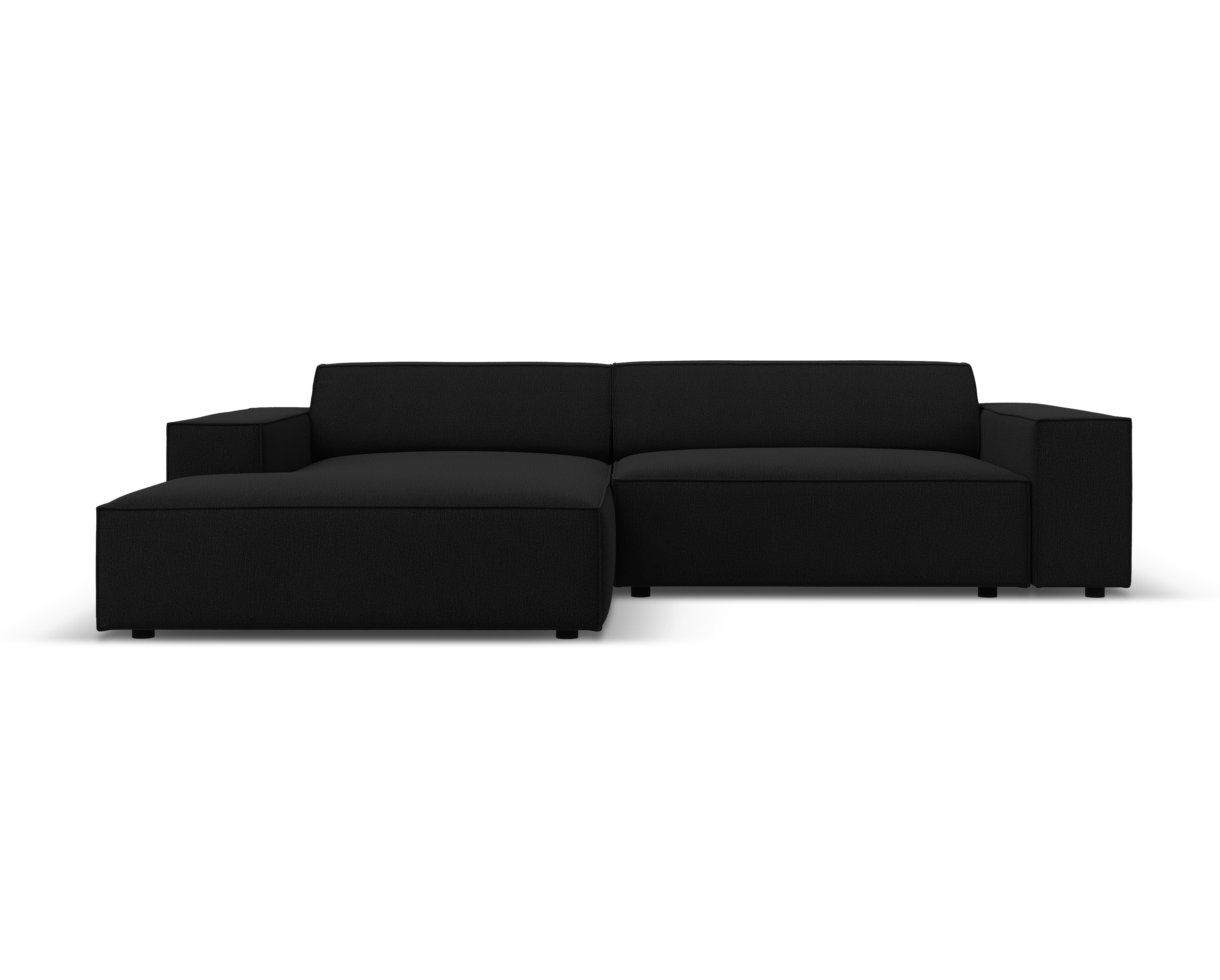 Left-facing 3-seater sofa JODIE in black