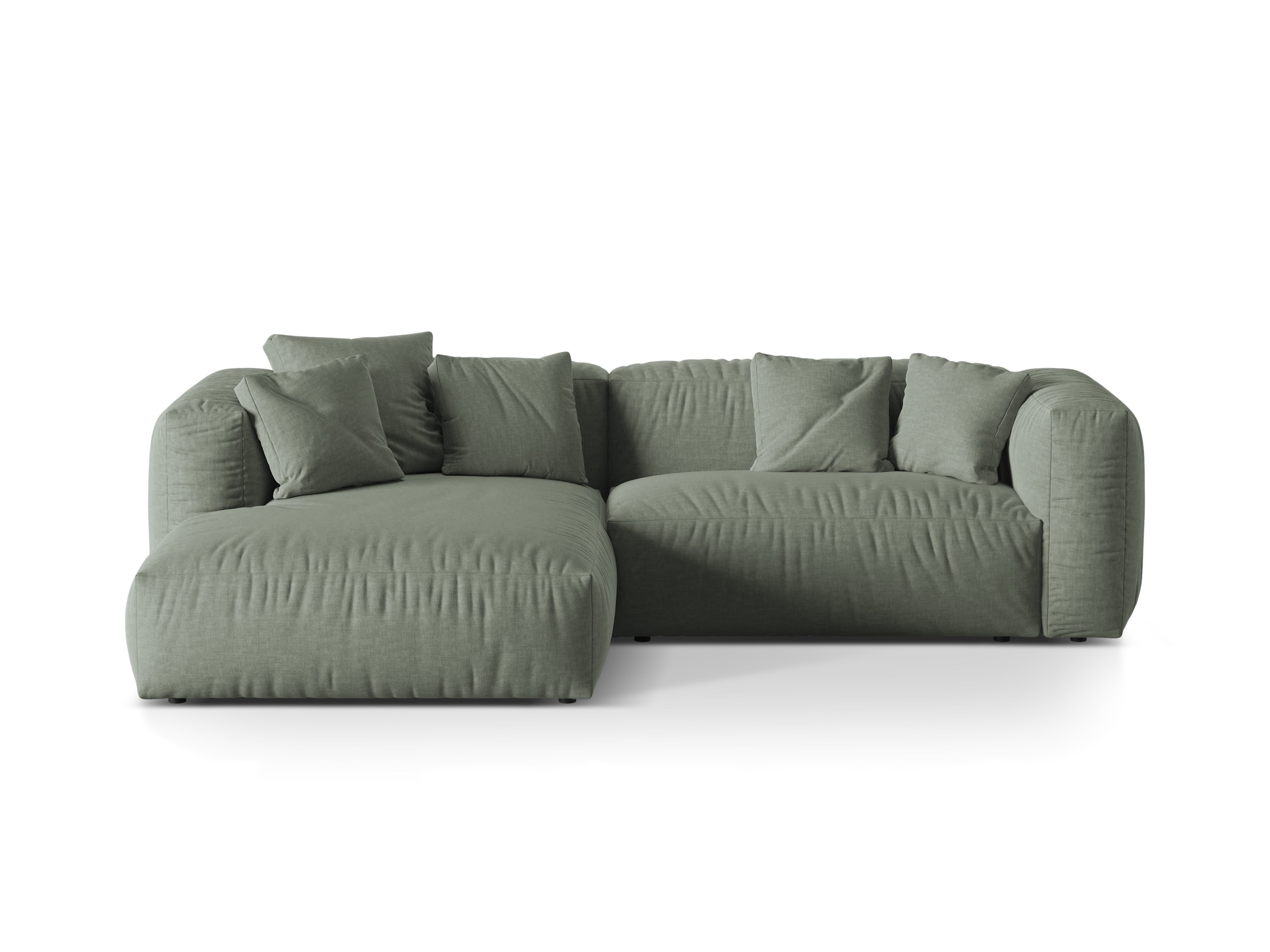 Left-hand corner of 2-person martin olive green