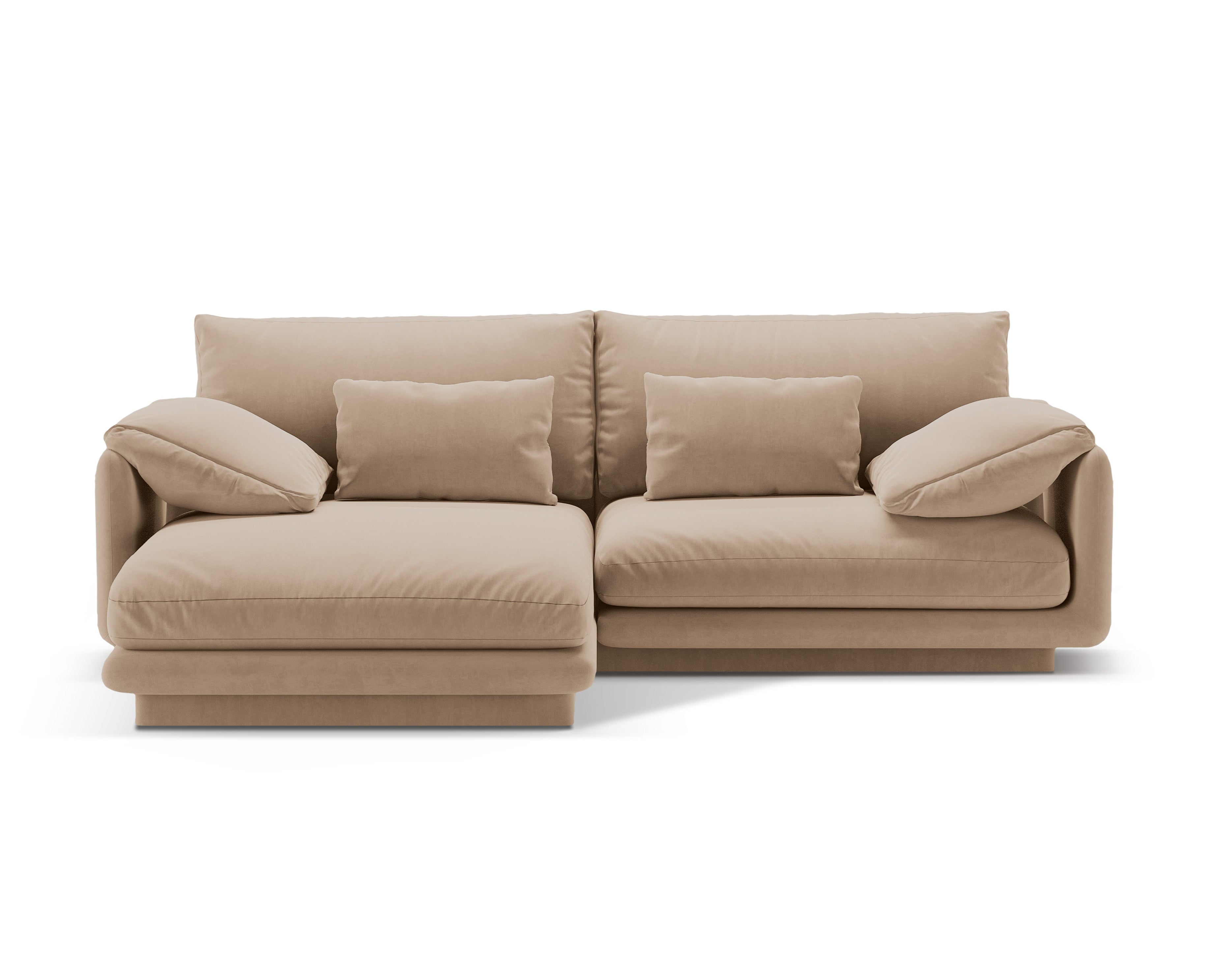 Velvet 3-person left-sided sand corner Torino Sands