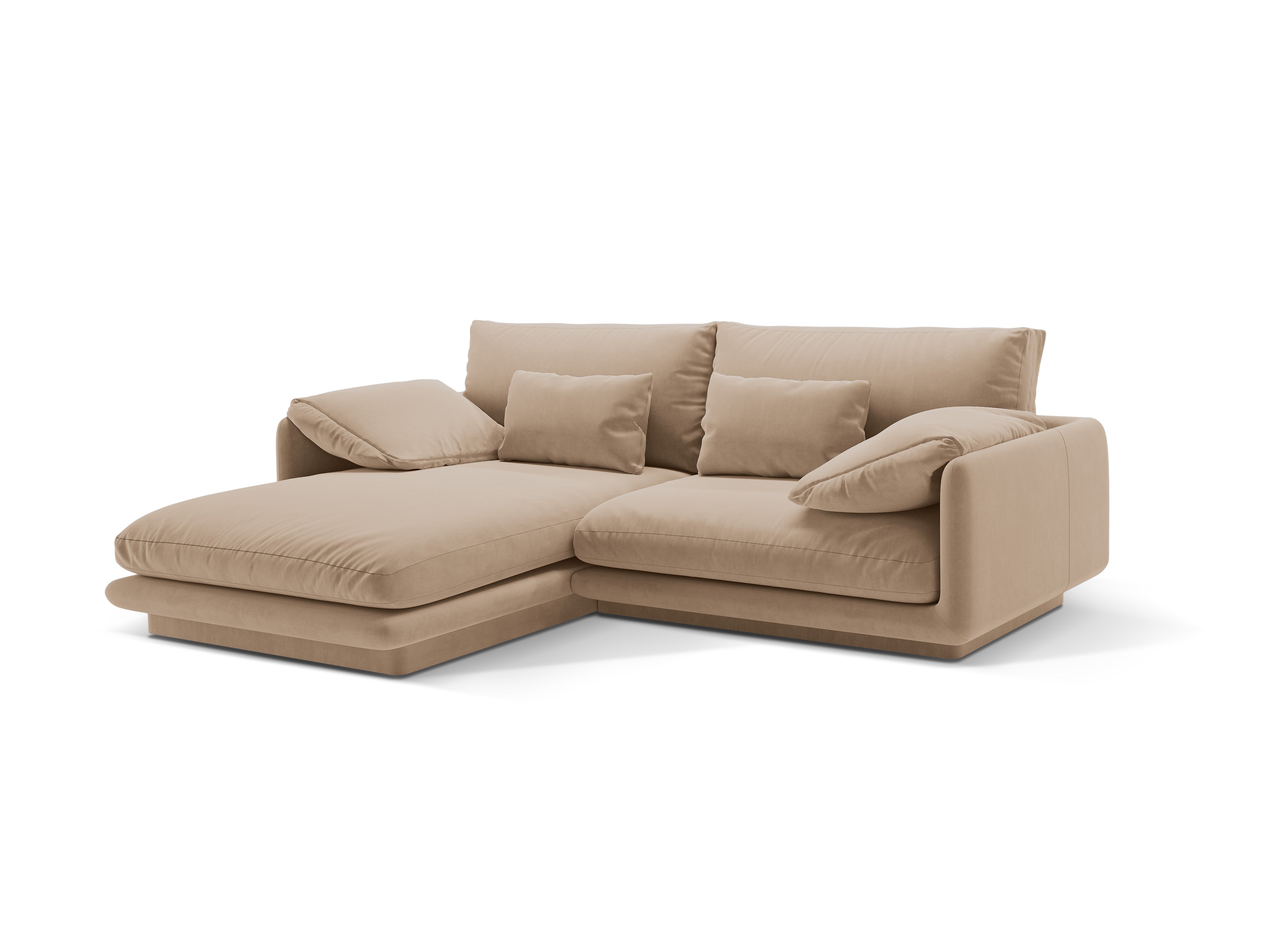 Velvet 3-person left-sided sand corner Torino Sands