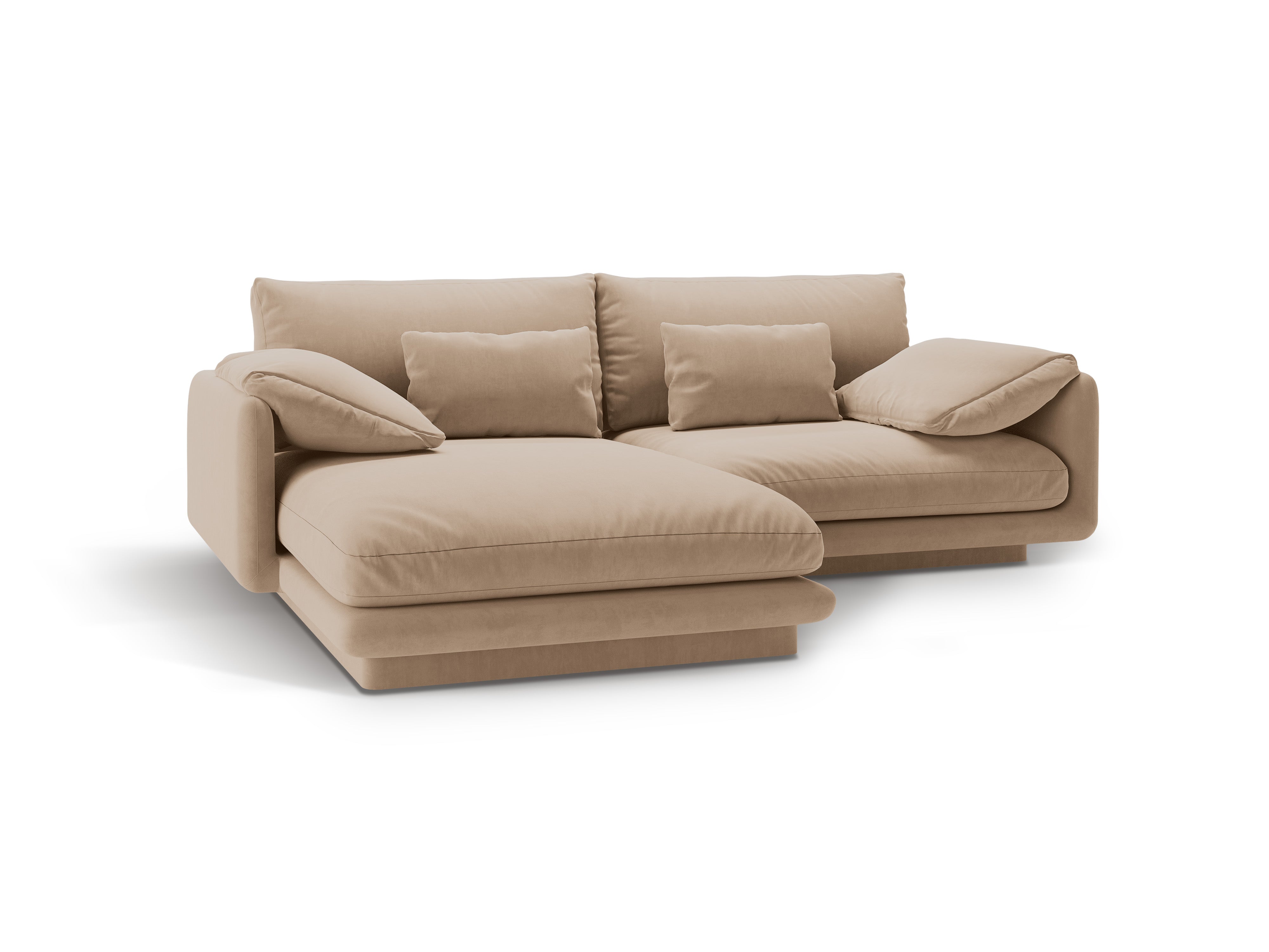 Velvet 3-person left-sided sand corner Torino Sands