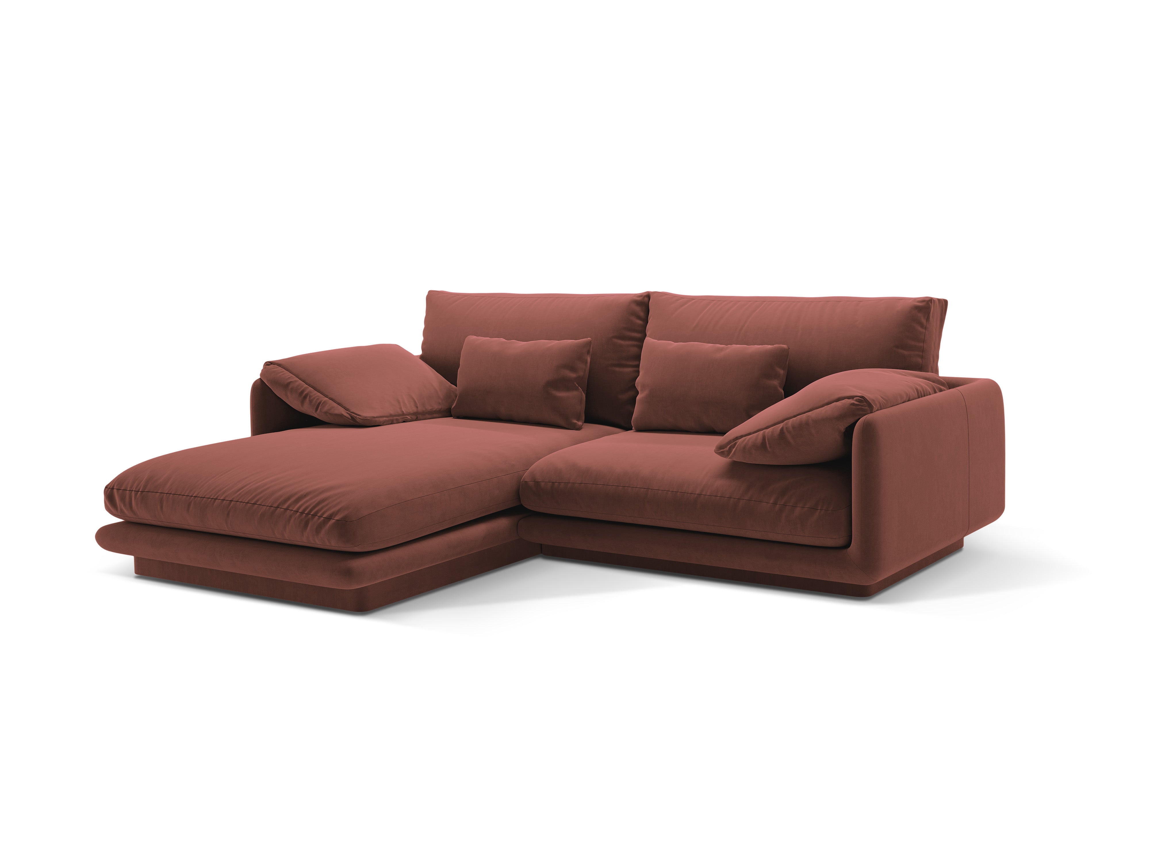 Torino Cuoio, 3-person velvet, 3-person left-sided corner