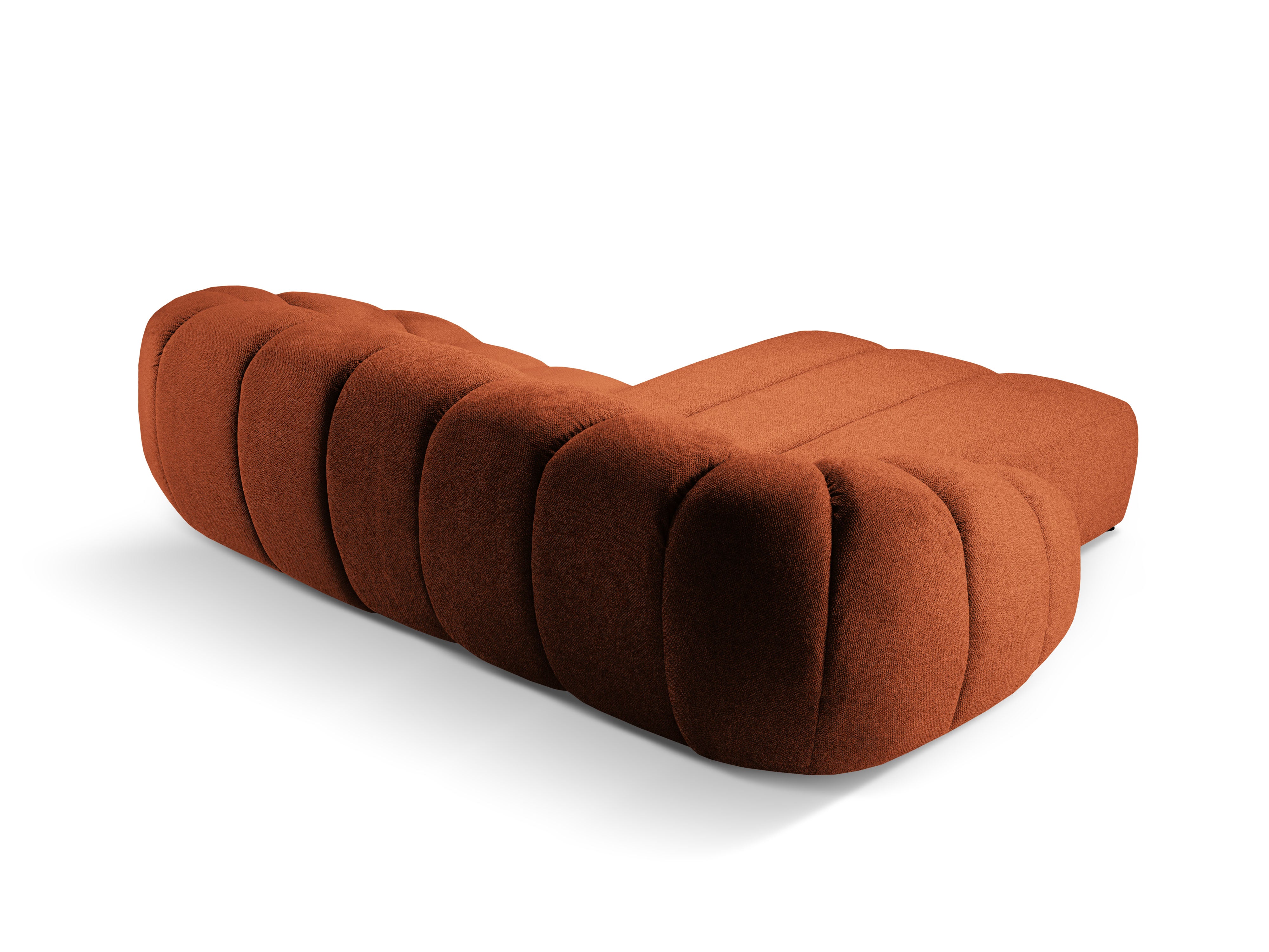 Velvet Linksecke Sofa, "Diana", 3 Sitze, Terrakotta, 294x182x72
In Europa gemacht