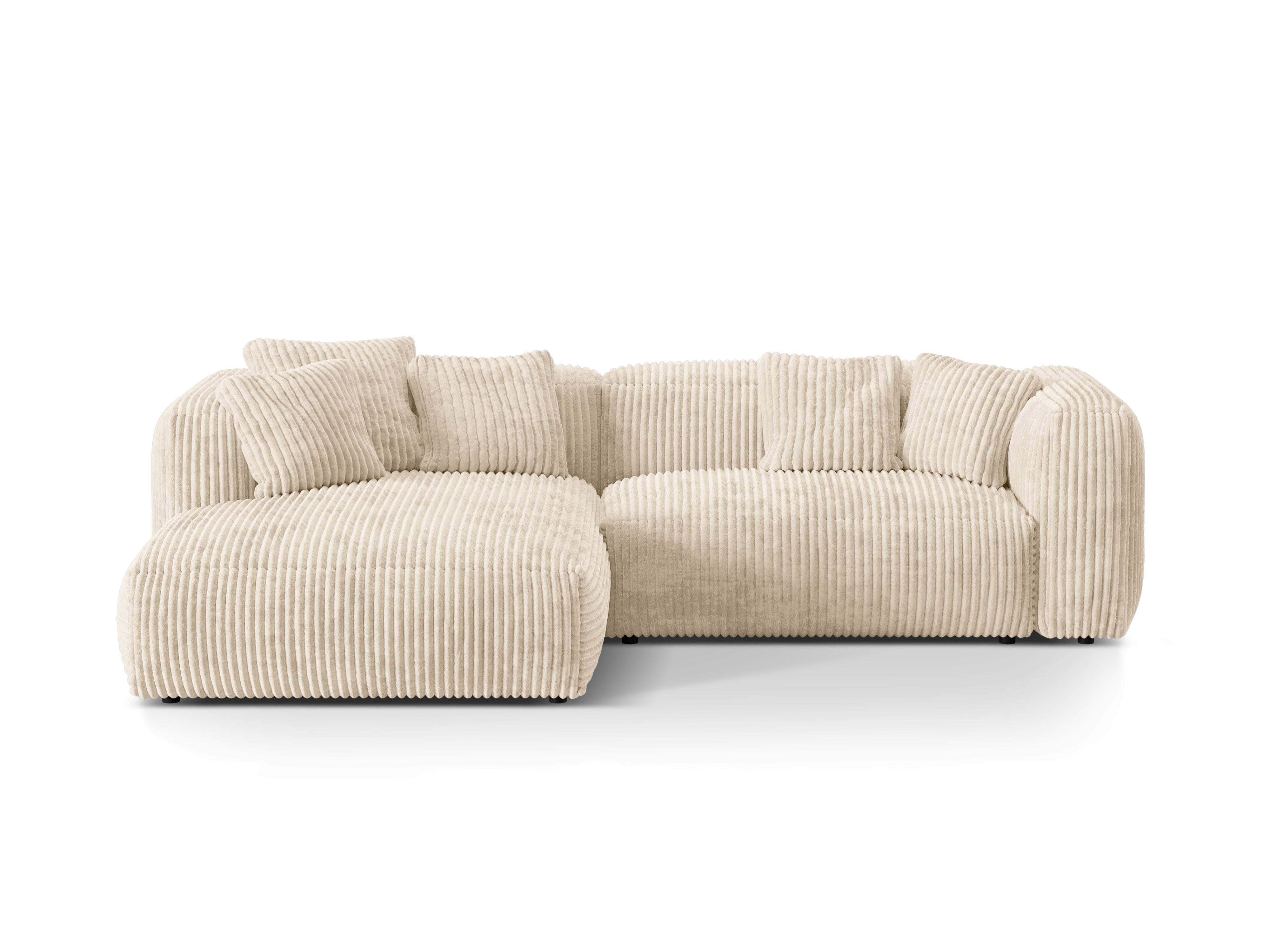 Linkshänder Martin linksseitiger Ecke Licht Beige Cord