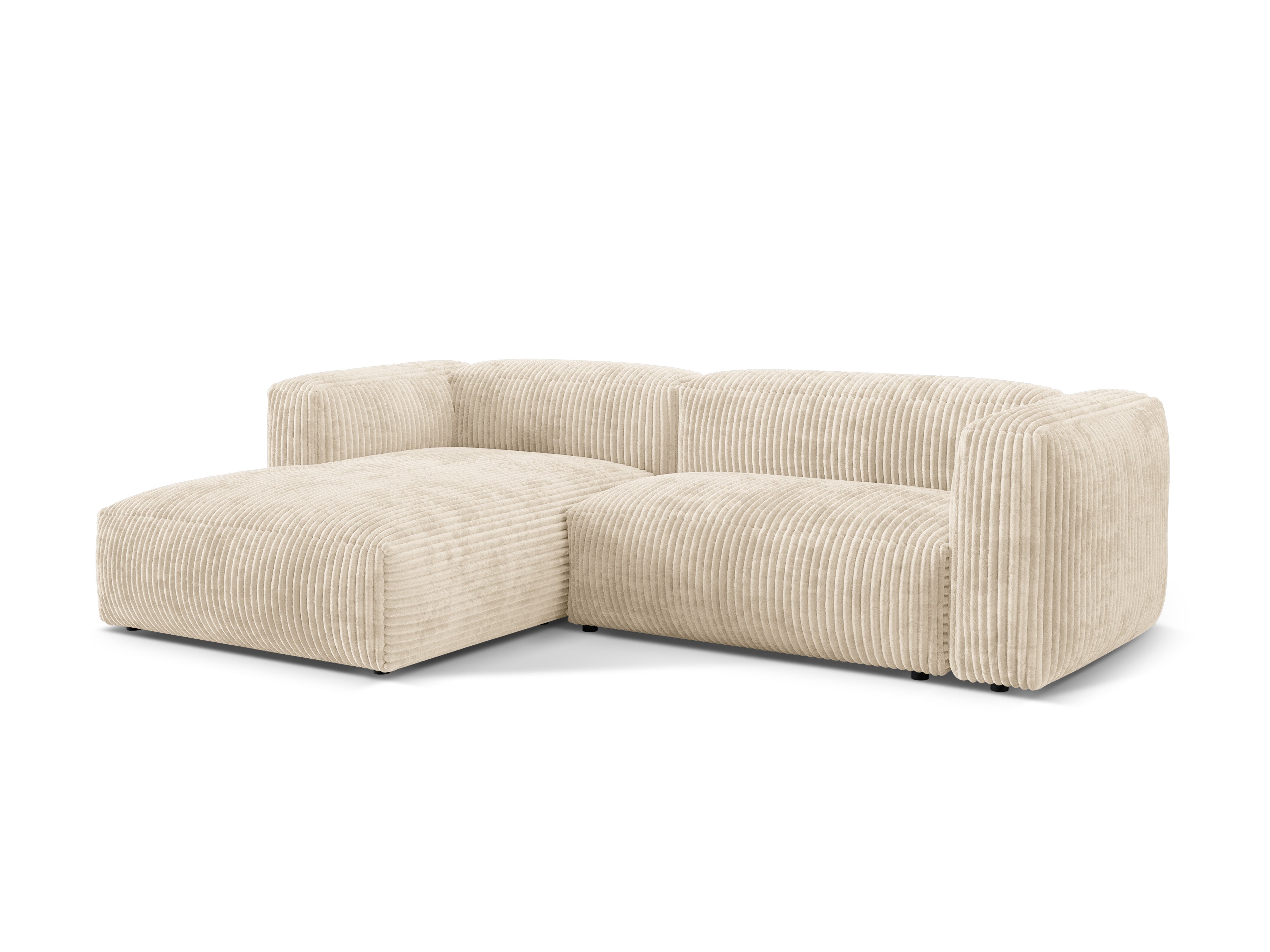 Linkshänder Martin linksseitiger Ecke Licht Beige Cord
