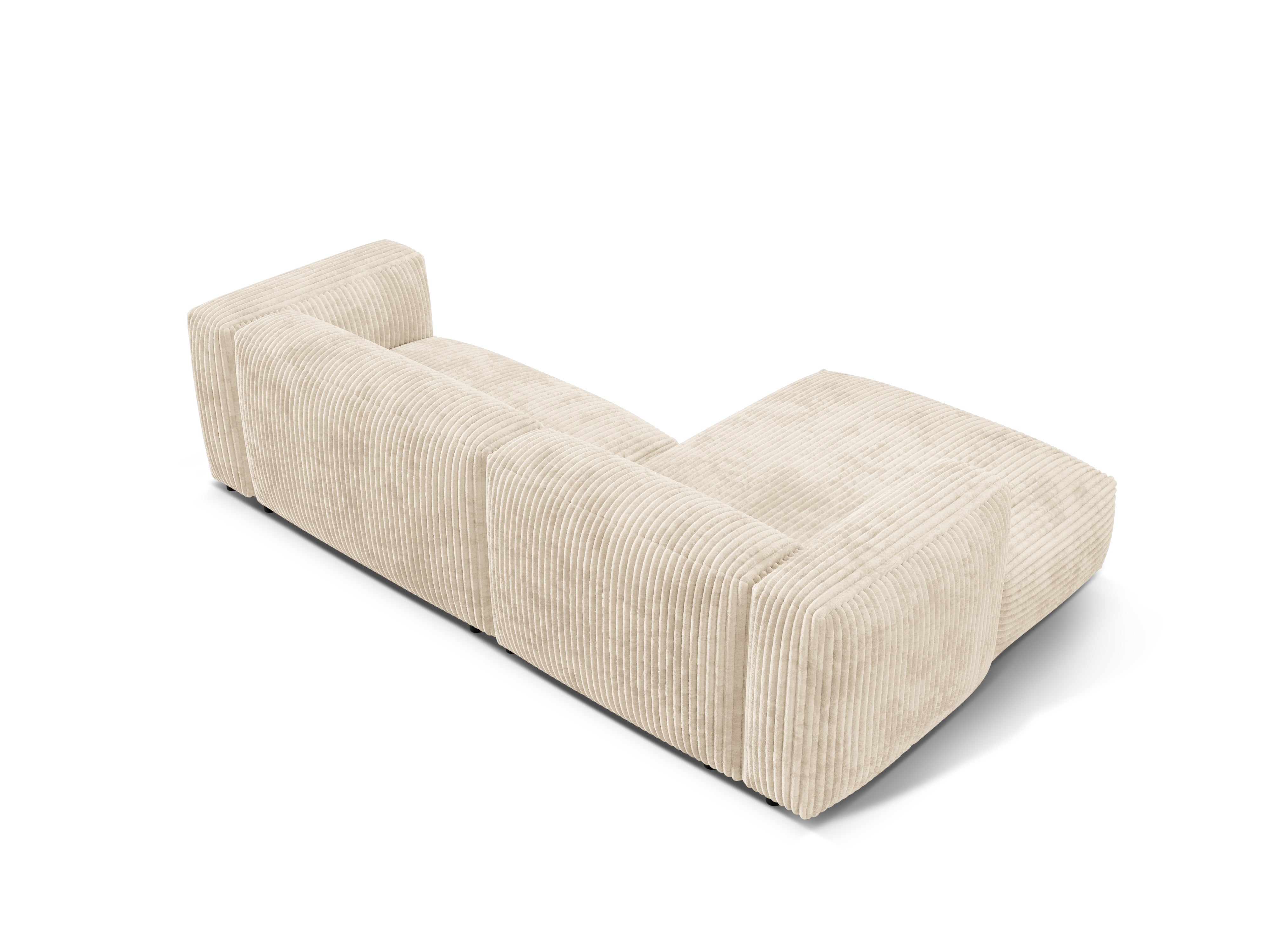 Linkshänder Martin linksseitiger Ecke Licht Beige Cord