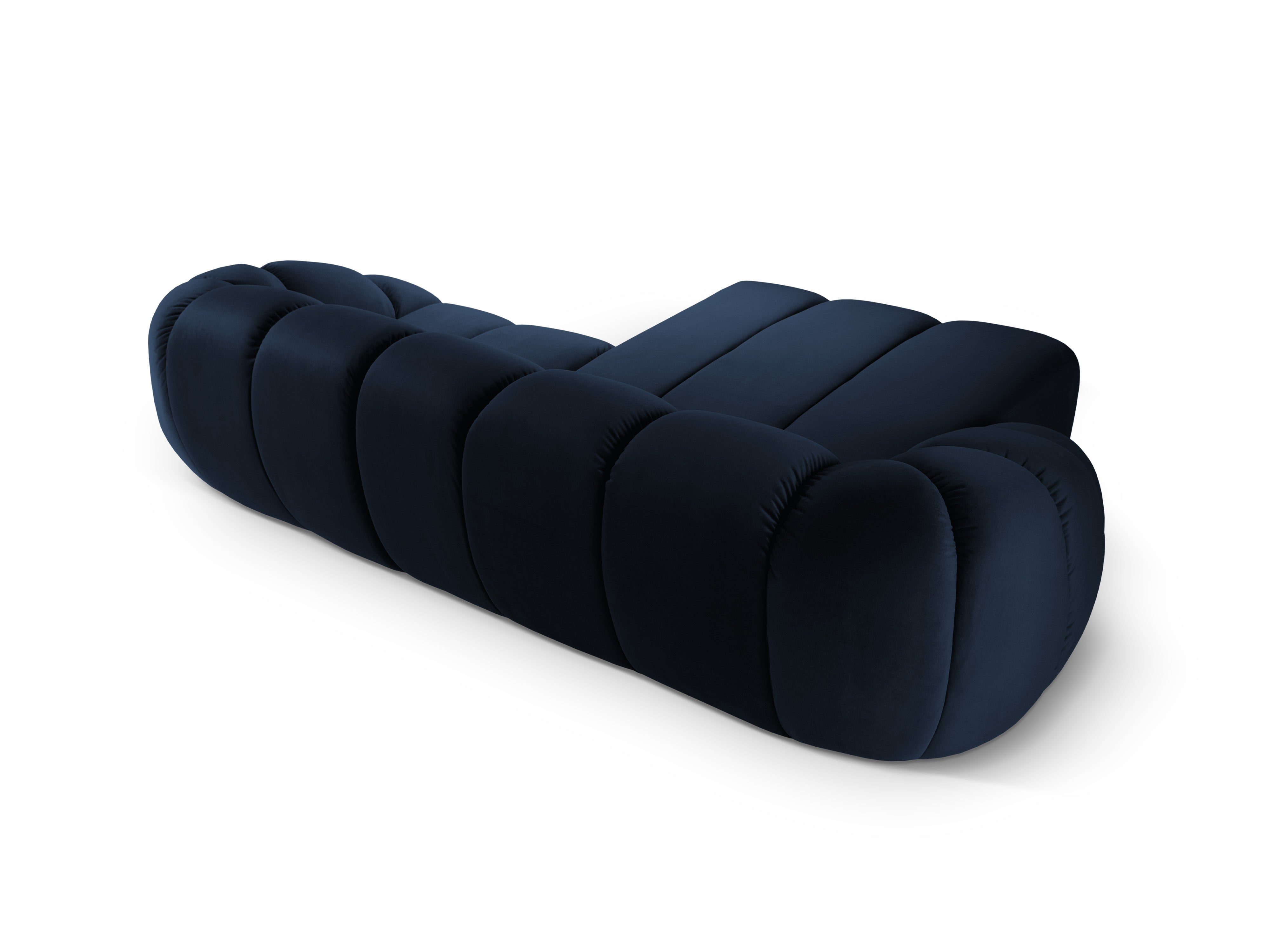 Velvet Linksecke Sofa, "Diana", 3 Sitze, Royal Blue, 294x182x72
In Europa gemacht