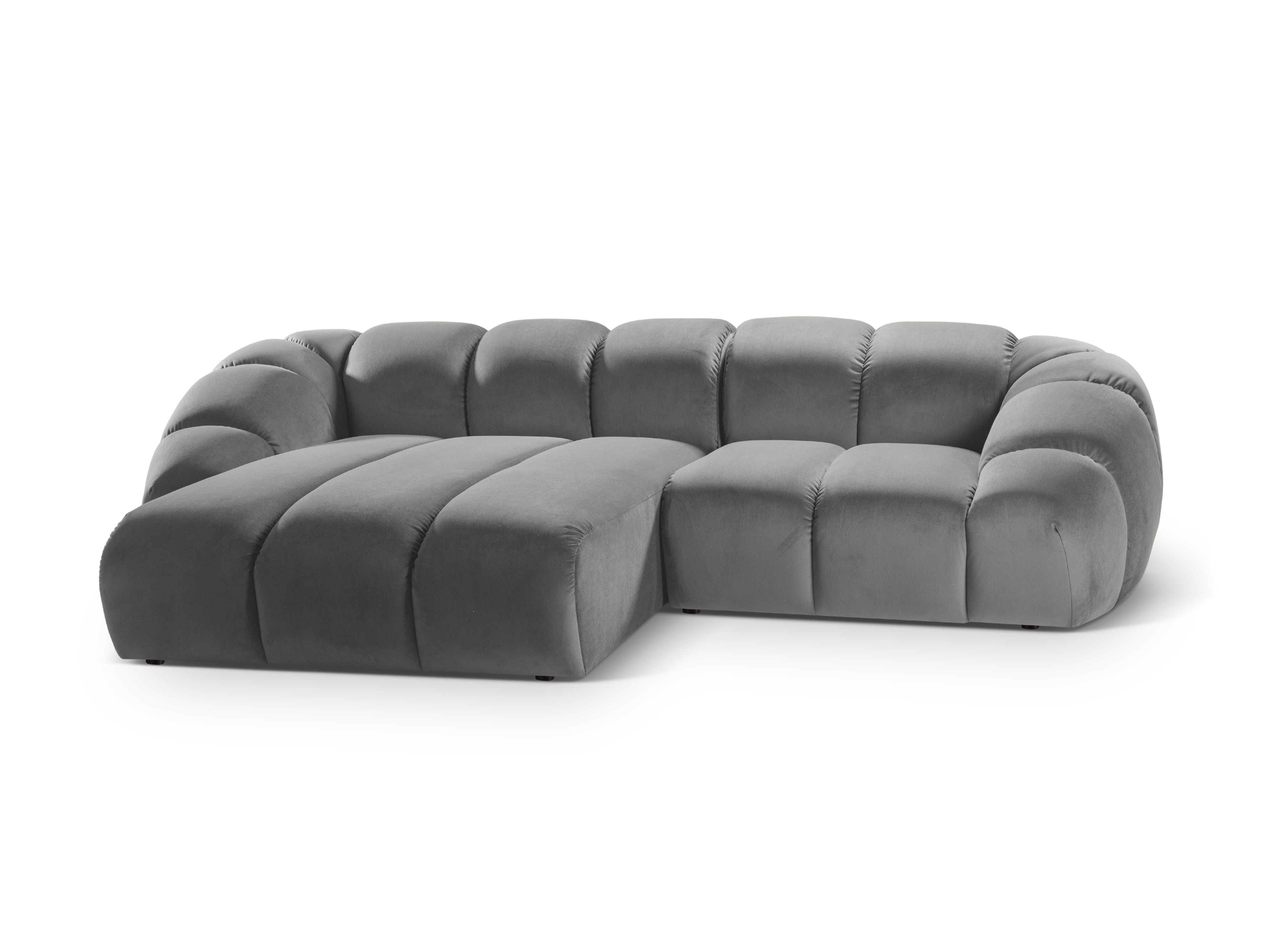 Velvet Linksecke Sofa, "Diana", 3 Sitze, Grau, 294x182x72
In Europa gemacht