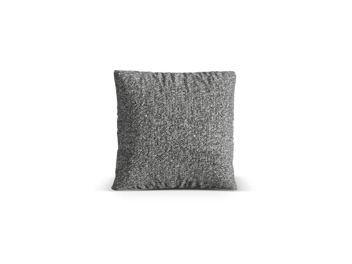 Poduszka dekoracyjna NURIA grafitowy boucle – 40x40 cm