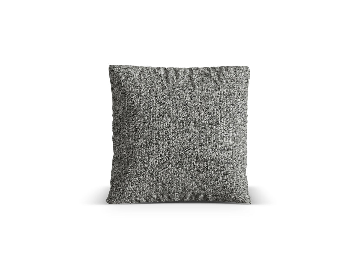 Poduszka dekoracyjna NURIA grafitowy boucle – 50x50 cm