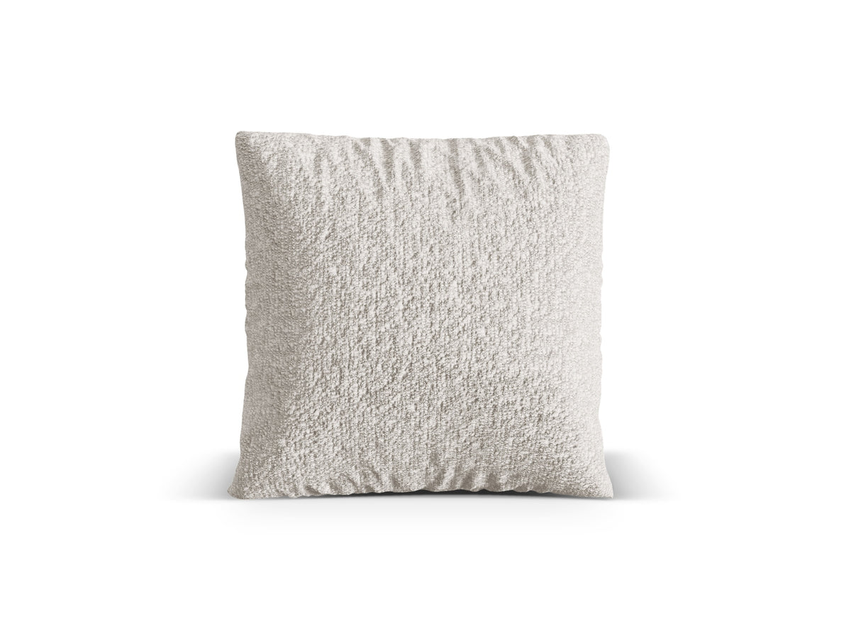 Poduszka dekoracyjna NURIA szarobeżowy melanż boucle – 70x70 cm