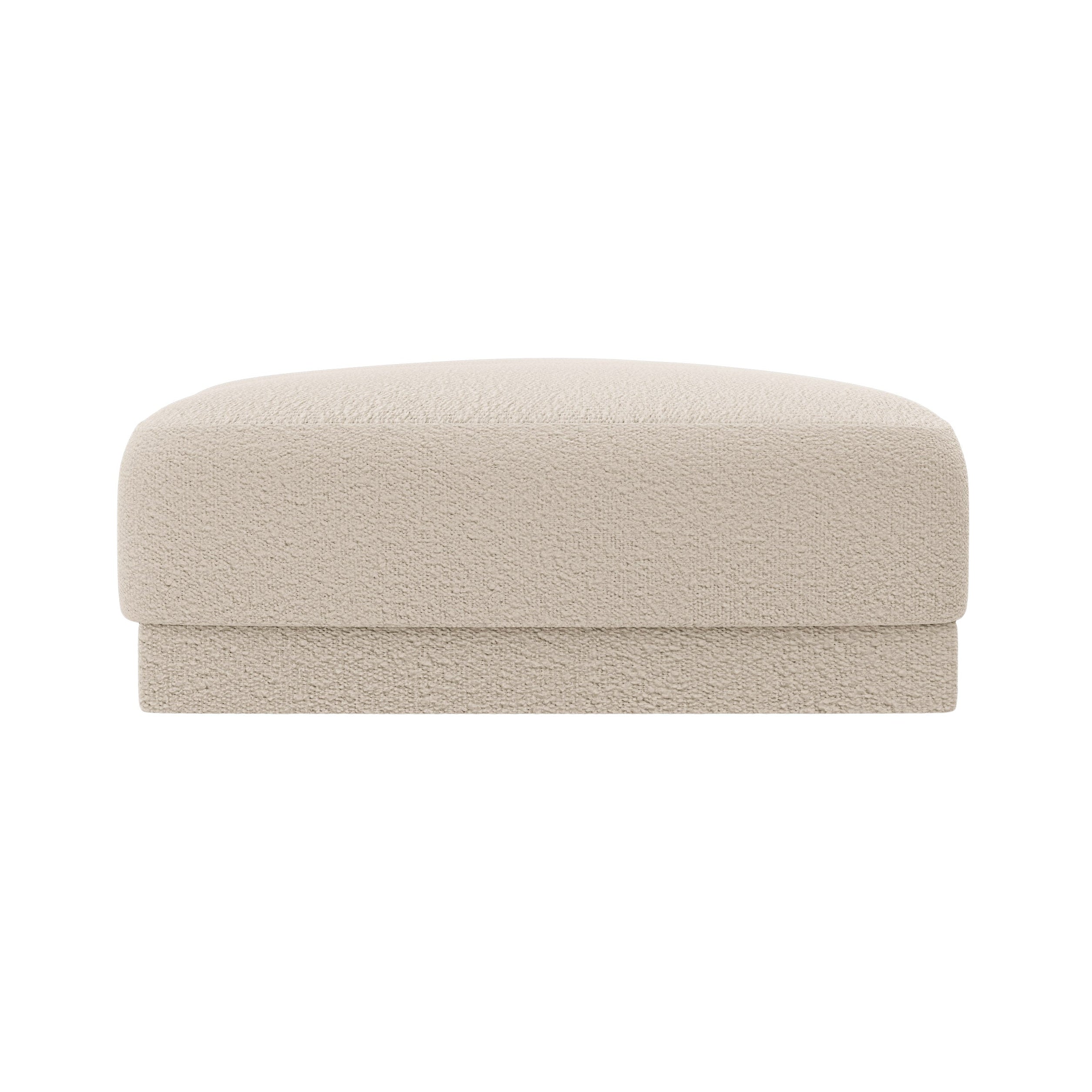 MILEY Beige Boucle Pouf