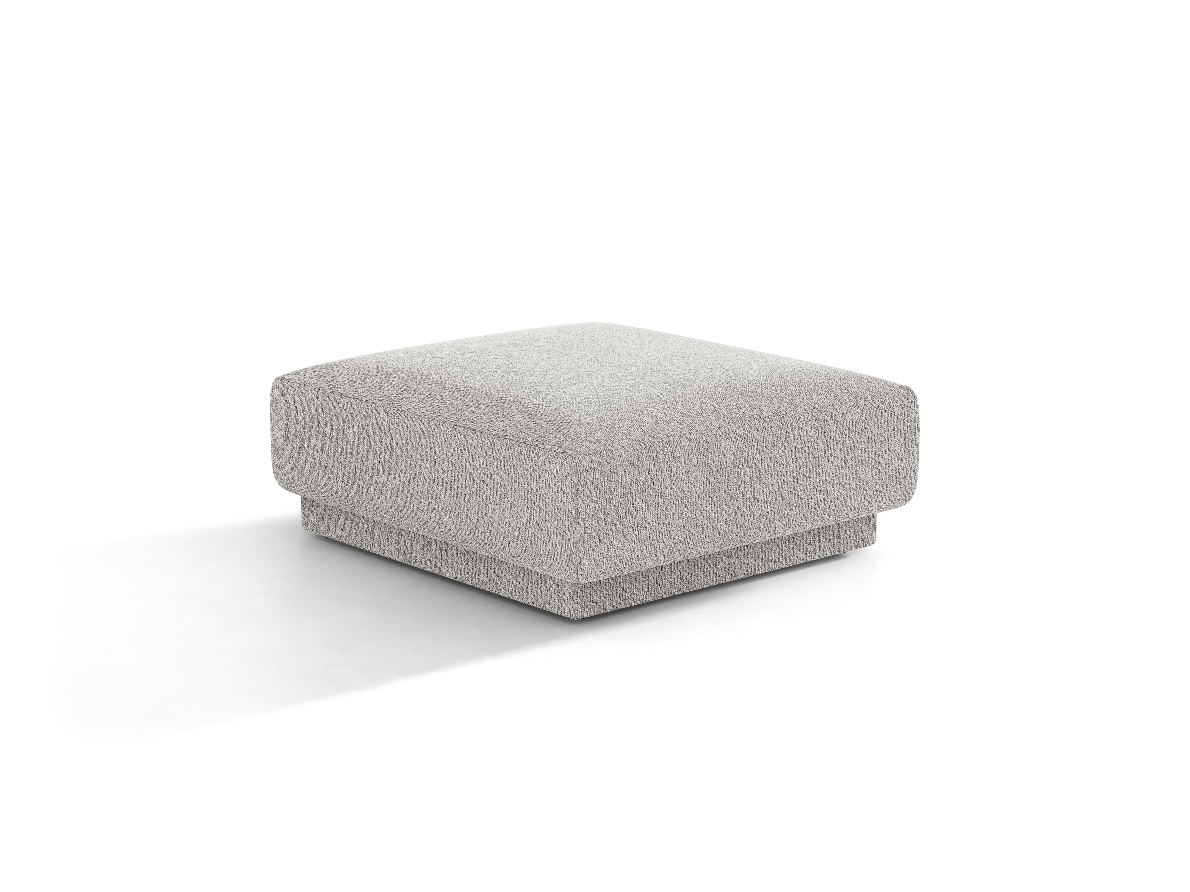 Puf MILEY jasnoszary boucle – Micadoni