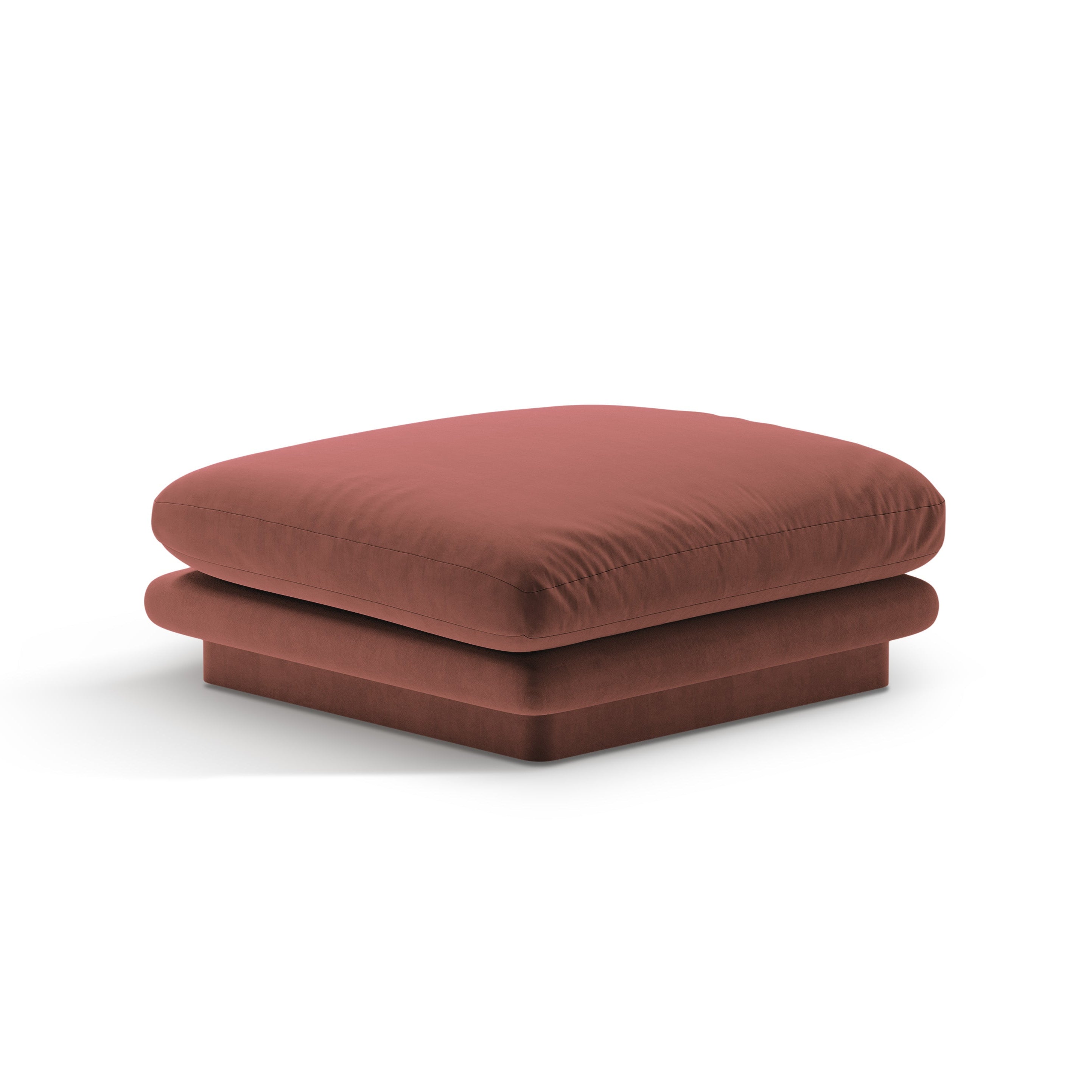 Pouf velvety torino cuoio