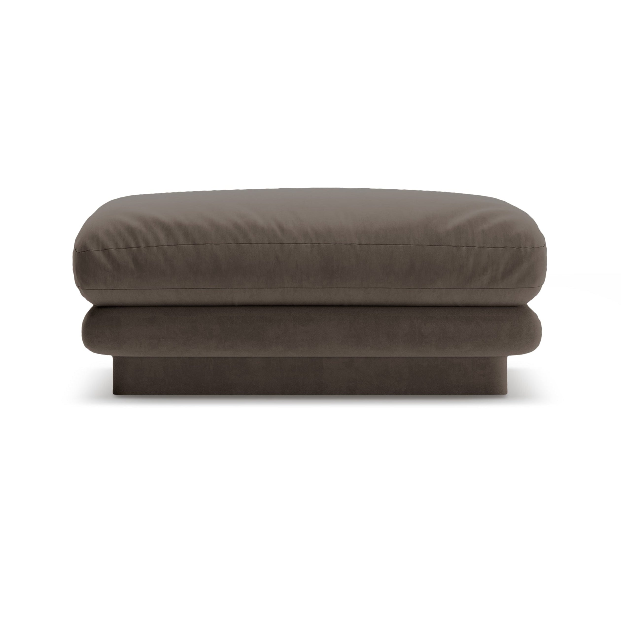 Pouf velvety torino ebony brown