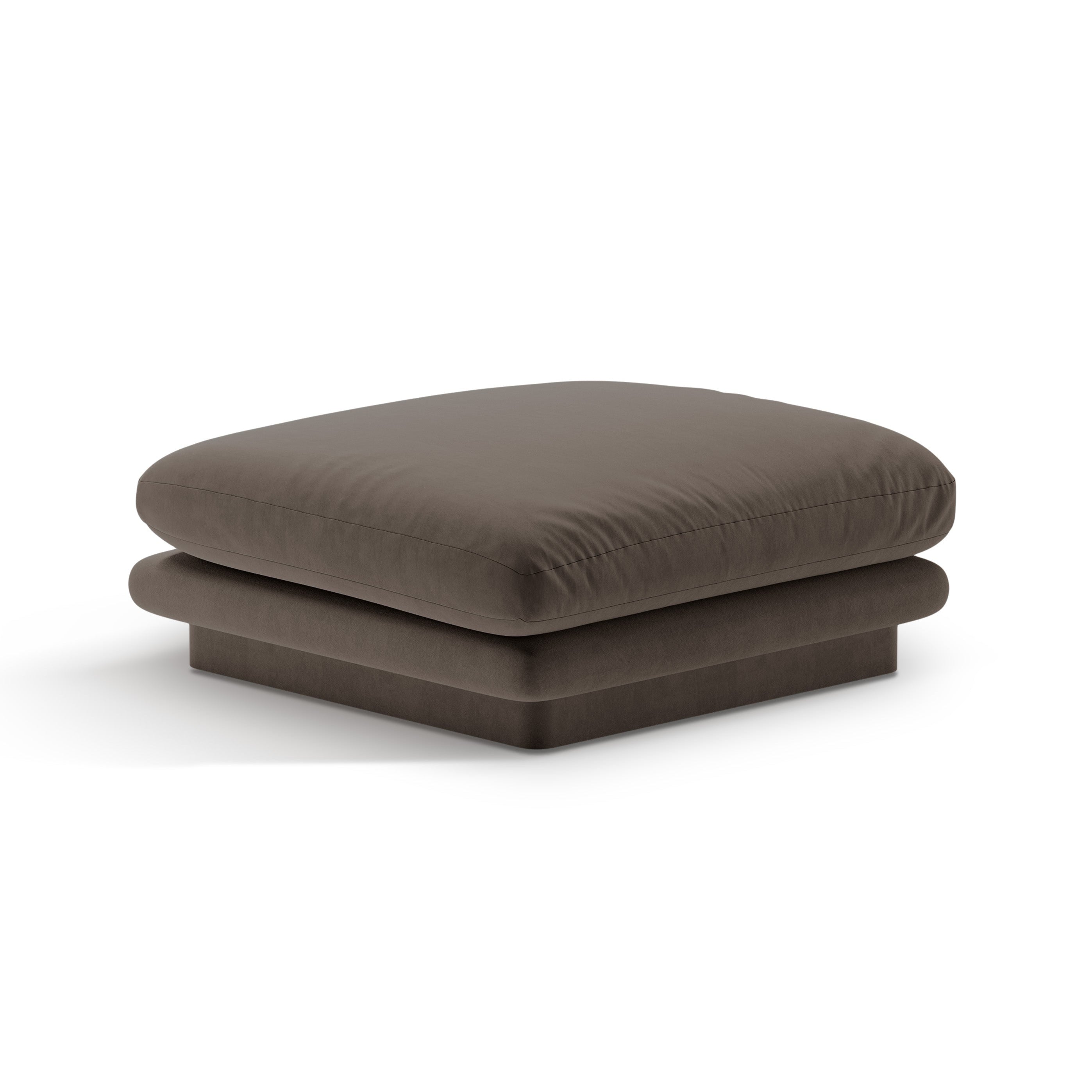 Pouf velvety torino ebony brown