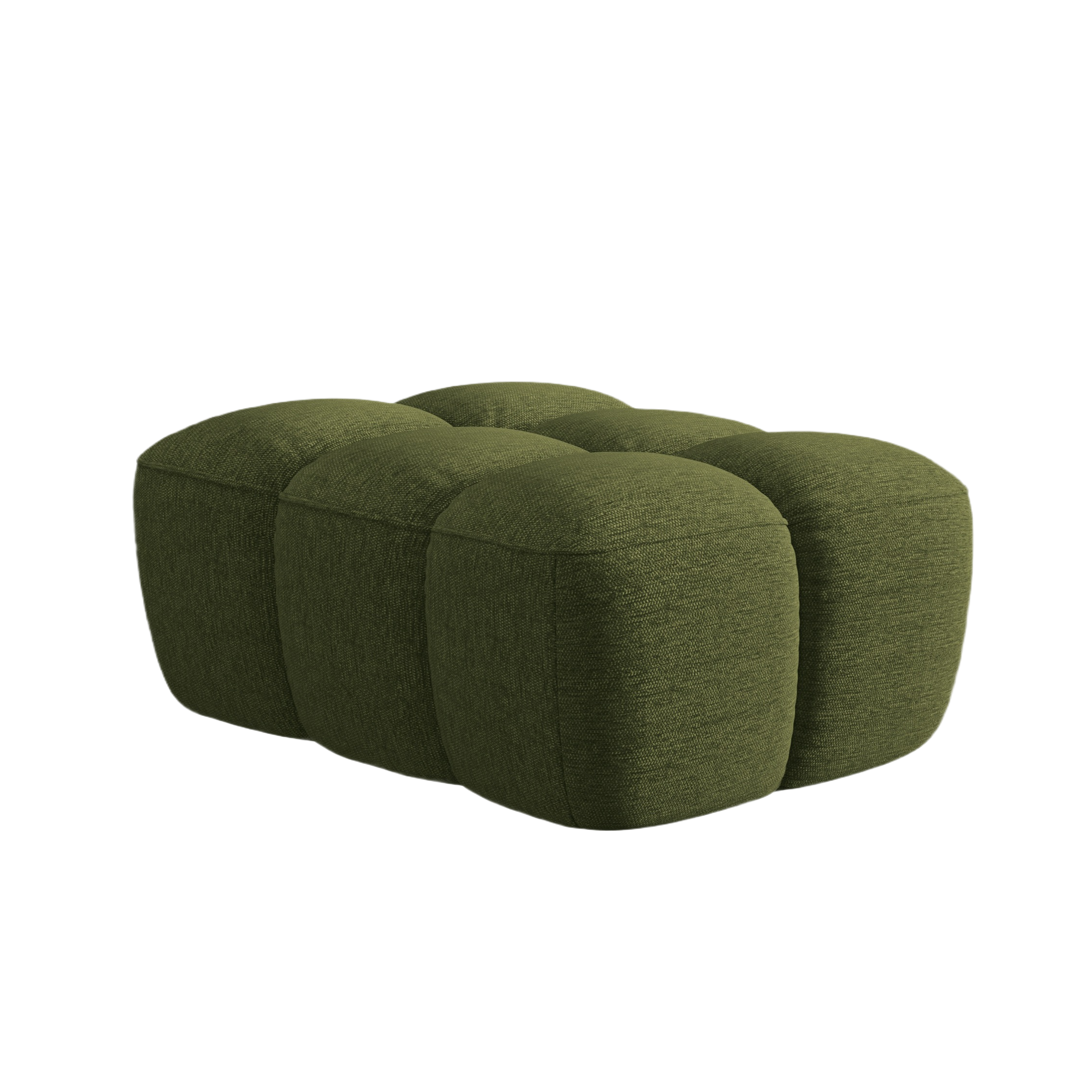 LISA Pouf Green Chenille