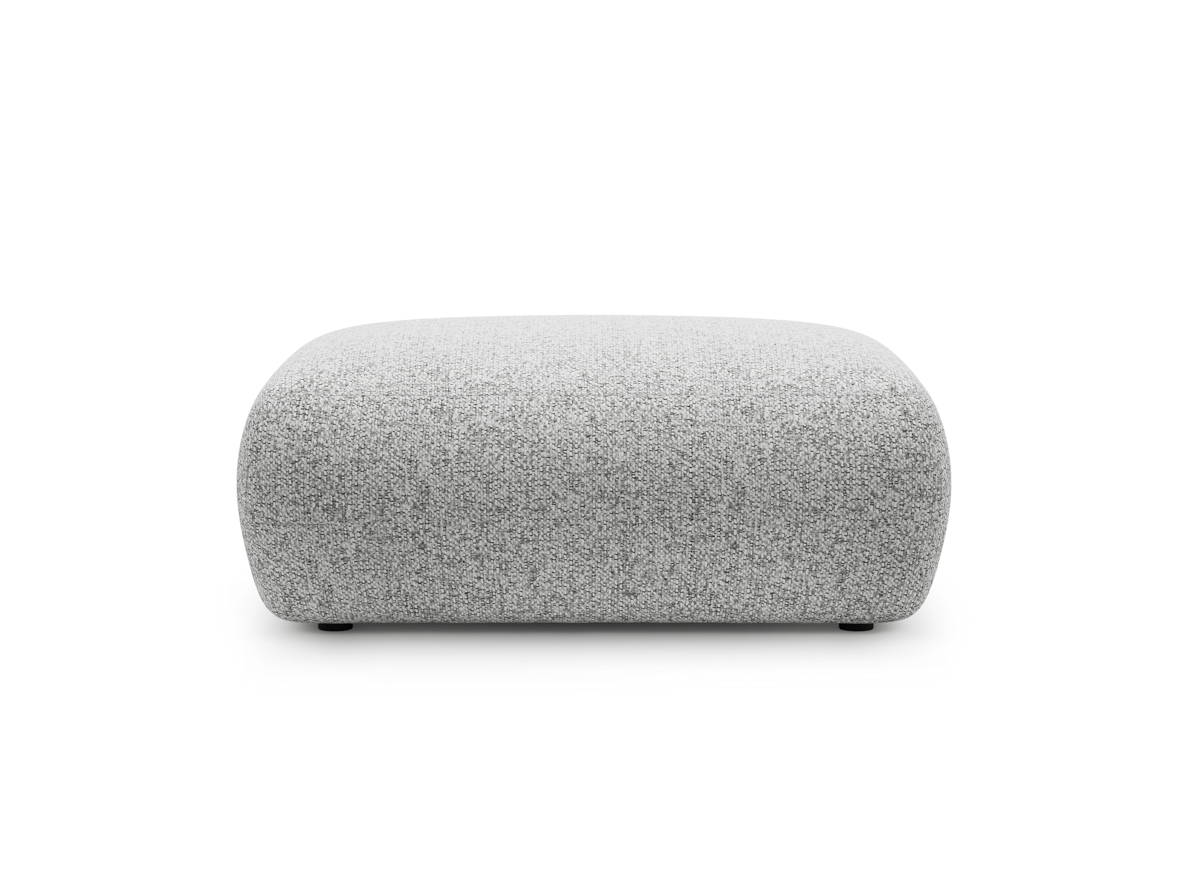 Rectangular Puff KATE Light Gray Melange