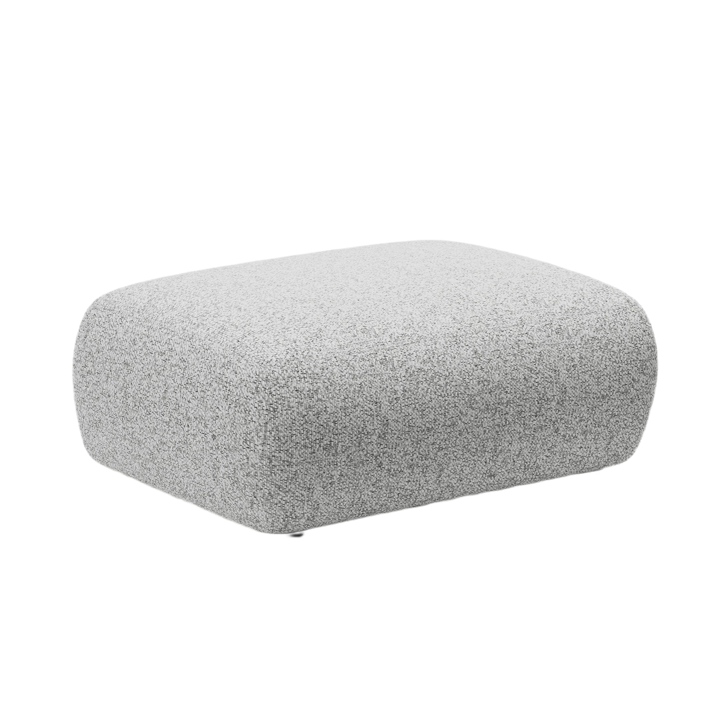 Rectangular Puff KATE Light Gray Melange