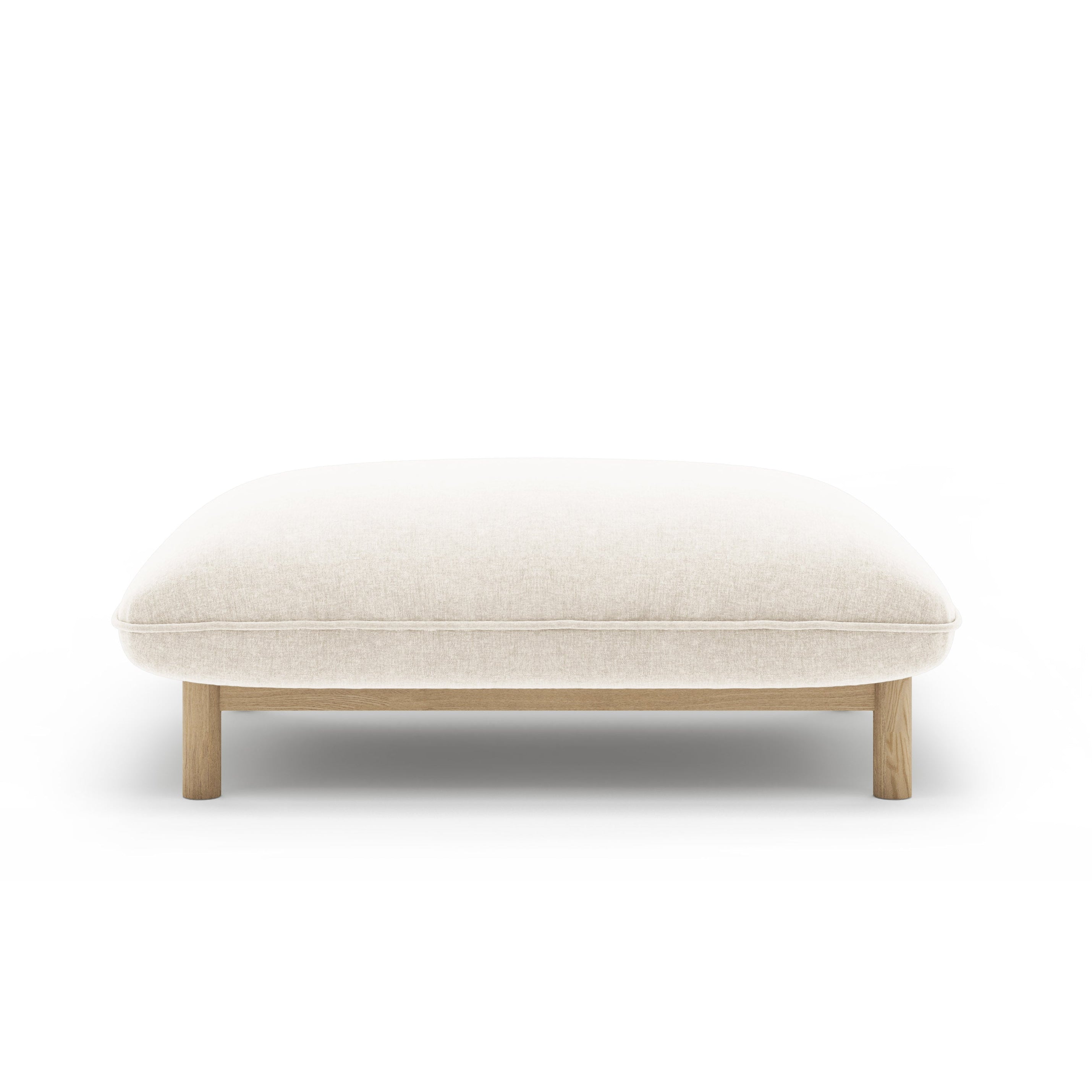 ADA pouf ivory chenille