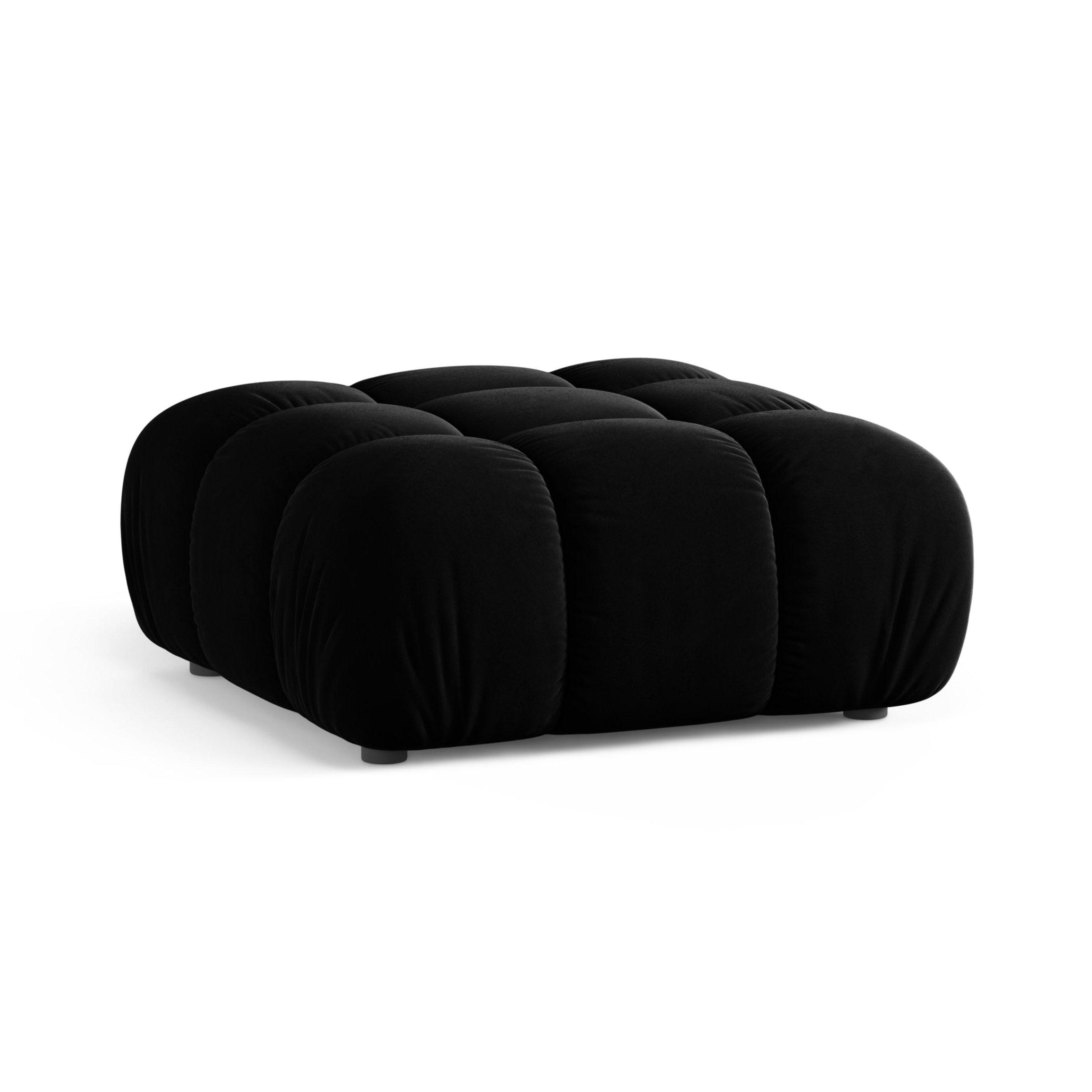 Puff / BELLIS module in black velvet