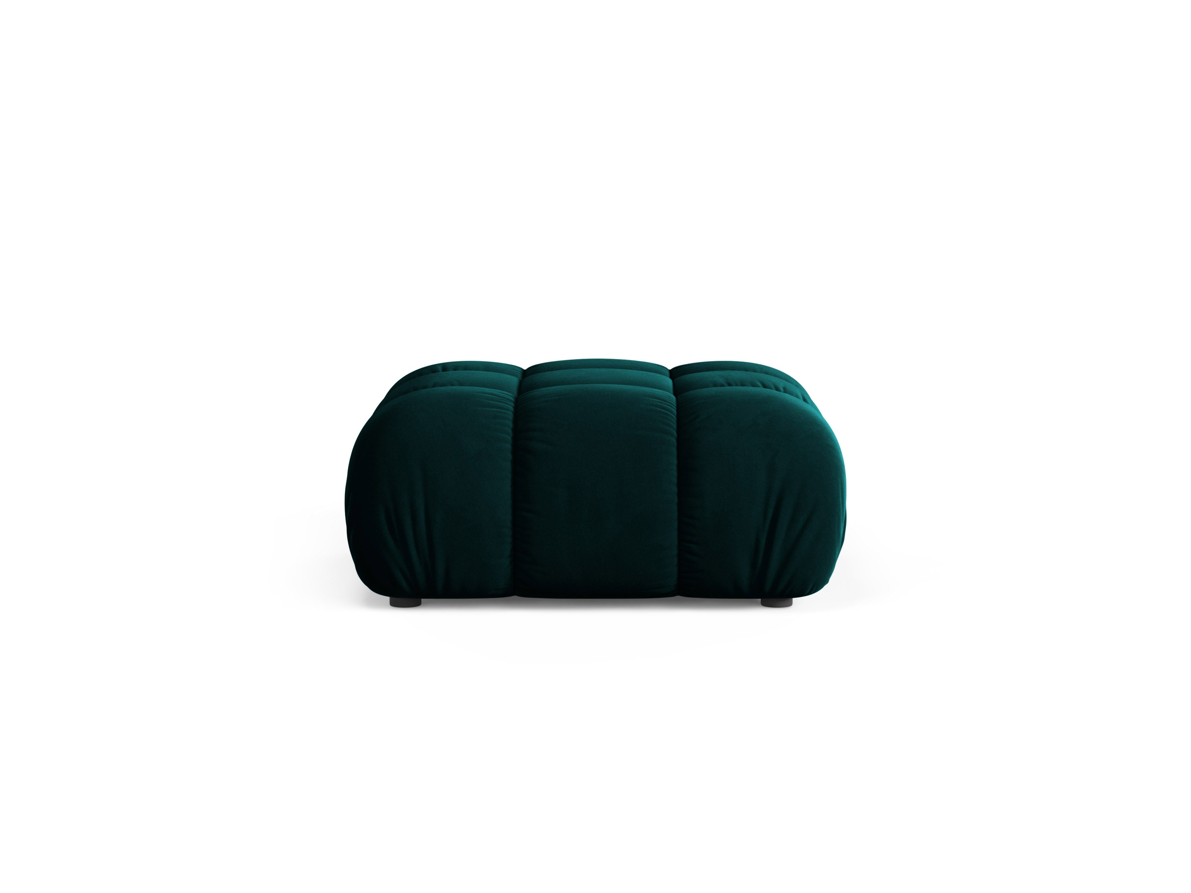 Bellis Deep Petrol Velvet Pouf / Module
