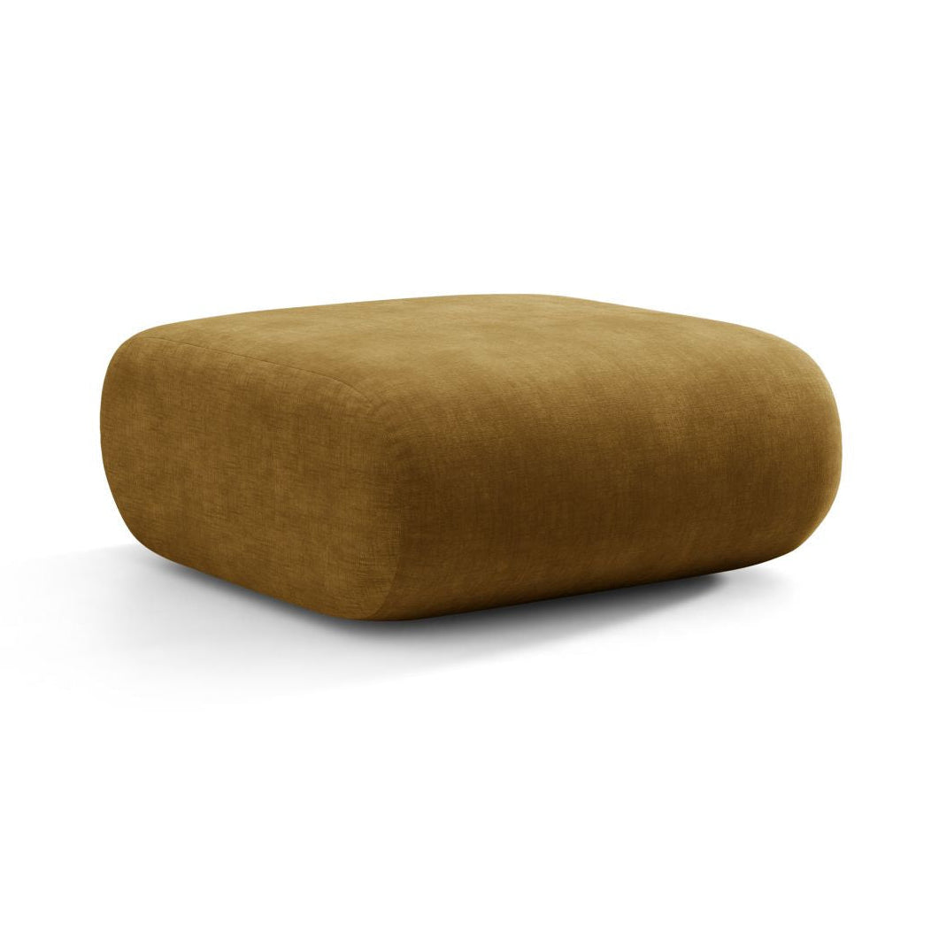 Mustard Chenille Pouf