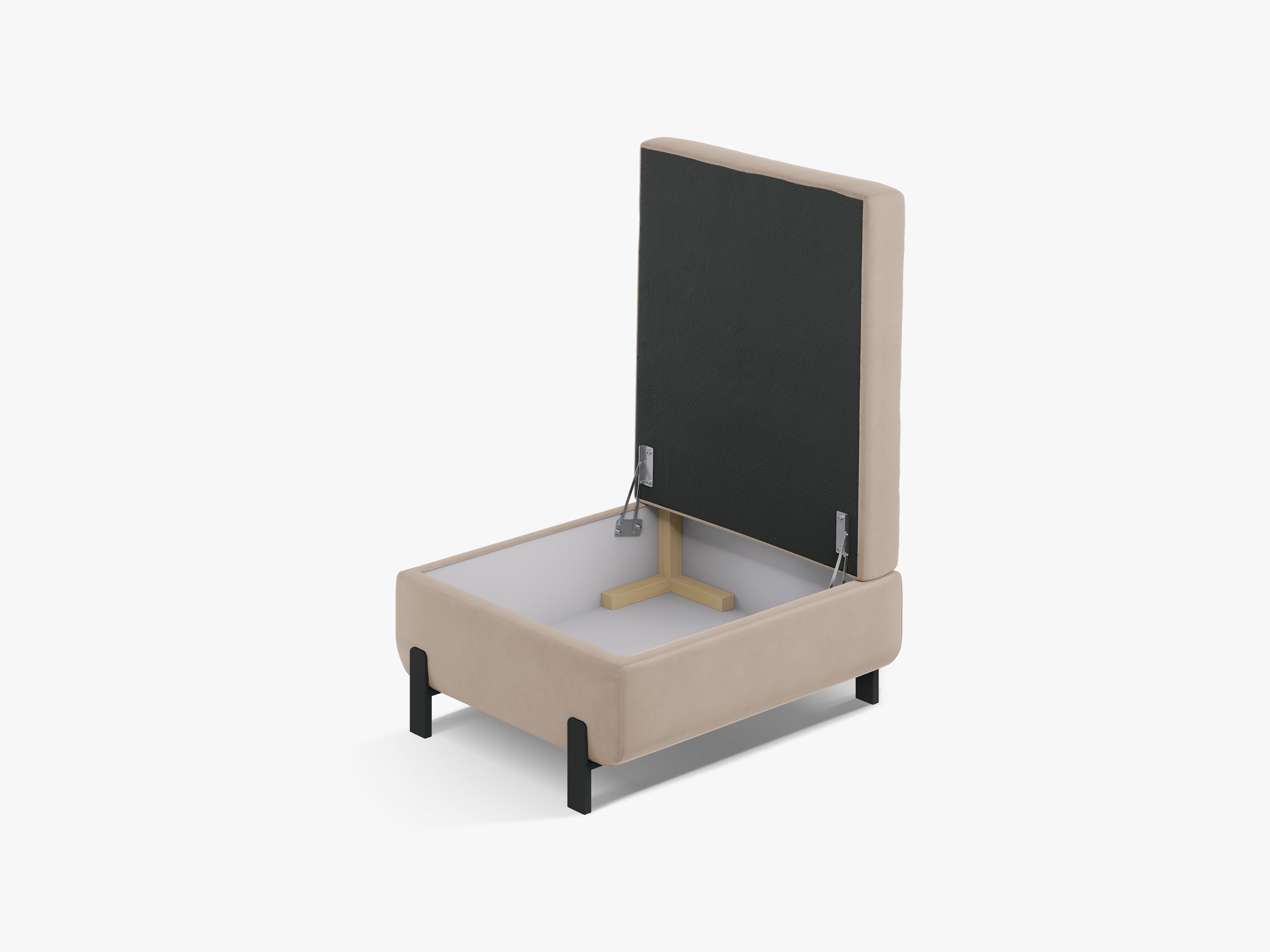 Velvet Fumpu mit Box, "Gloria", 1 Sitz, Beige, 87x72x46
In Europa gemacht