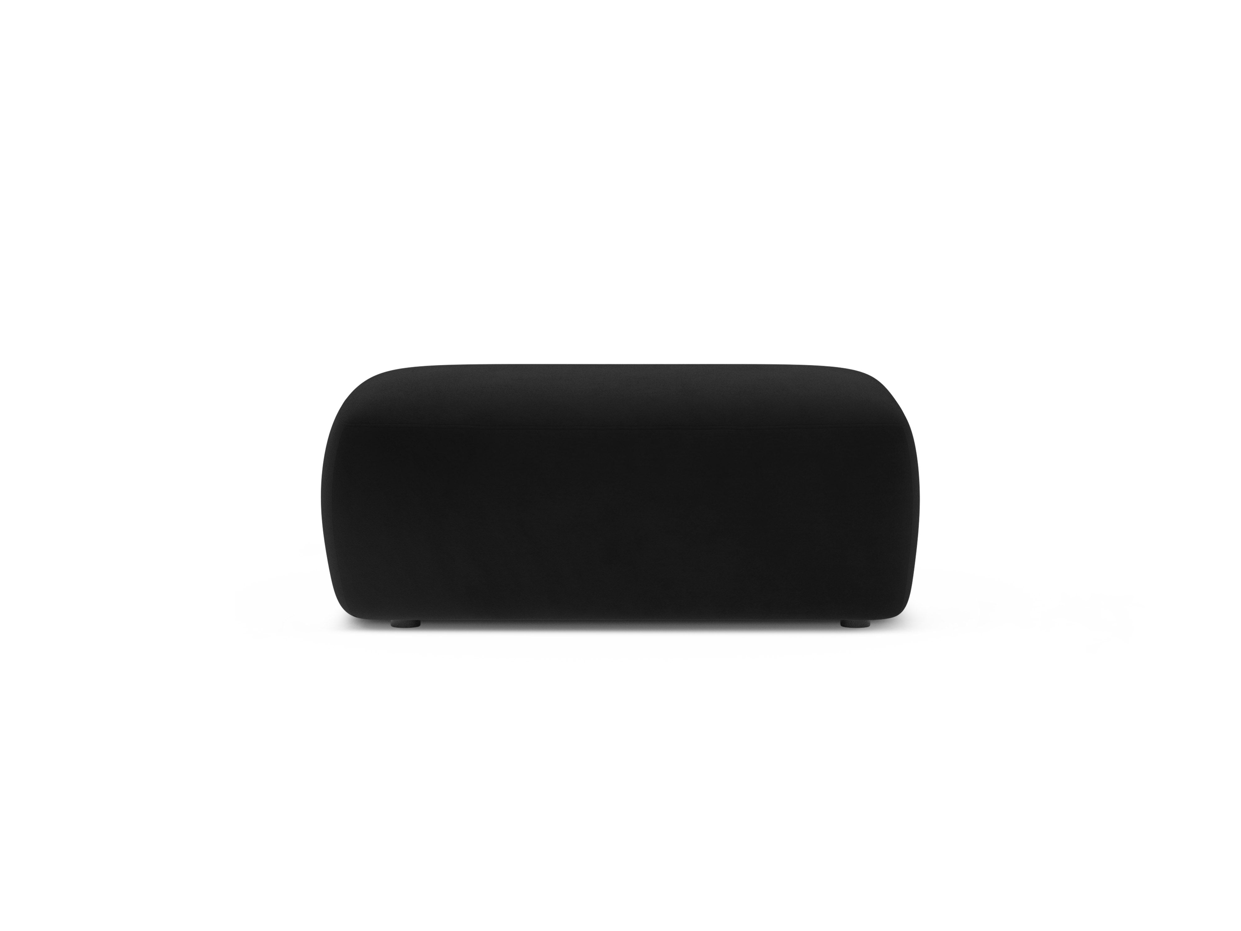 Black Velvet Pouf KATE