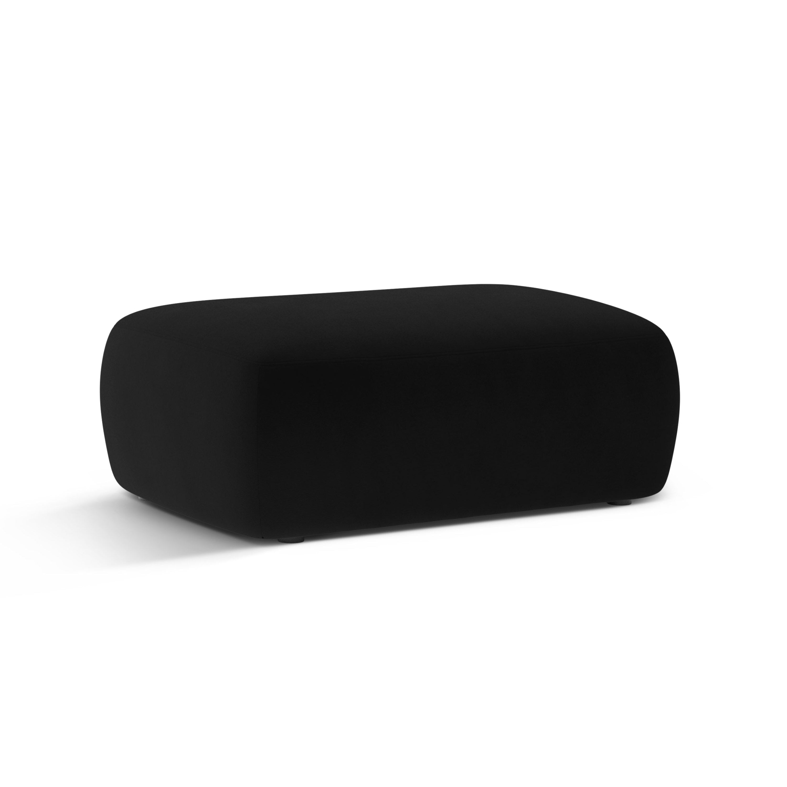 Black Velvet Pouf KATE
