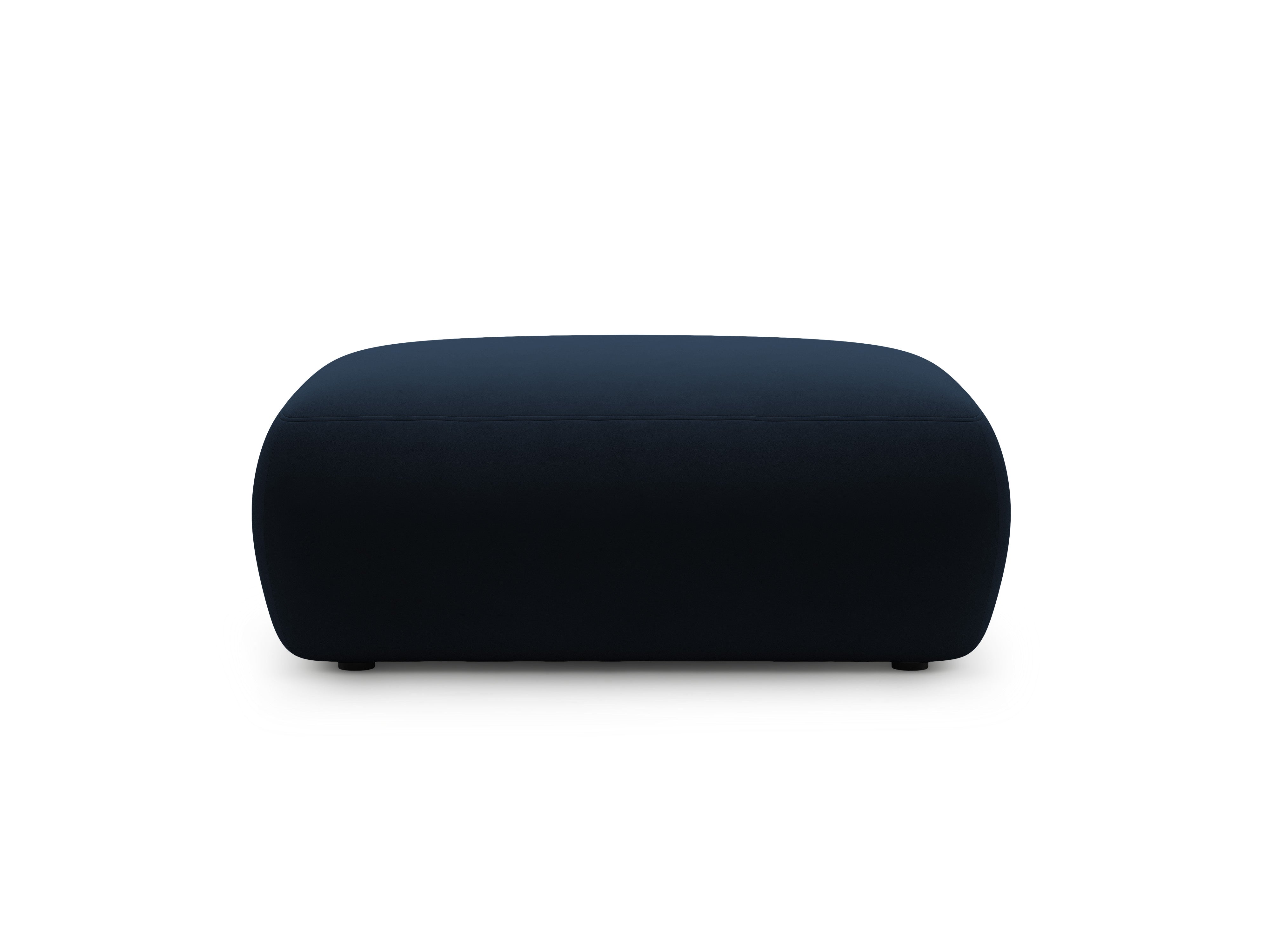 Rectangular Velvet Pouf KATE Royal Blue